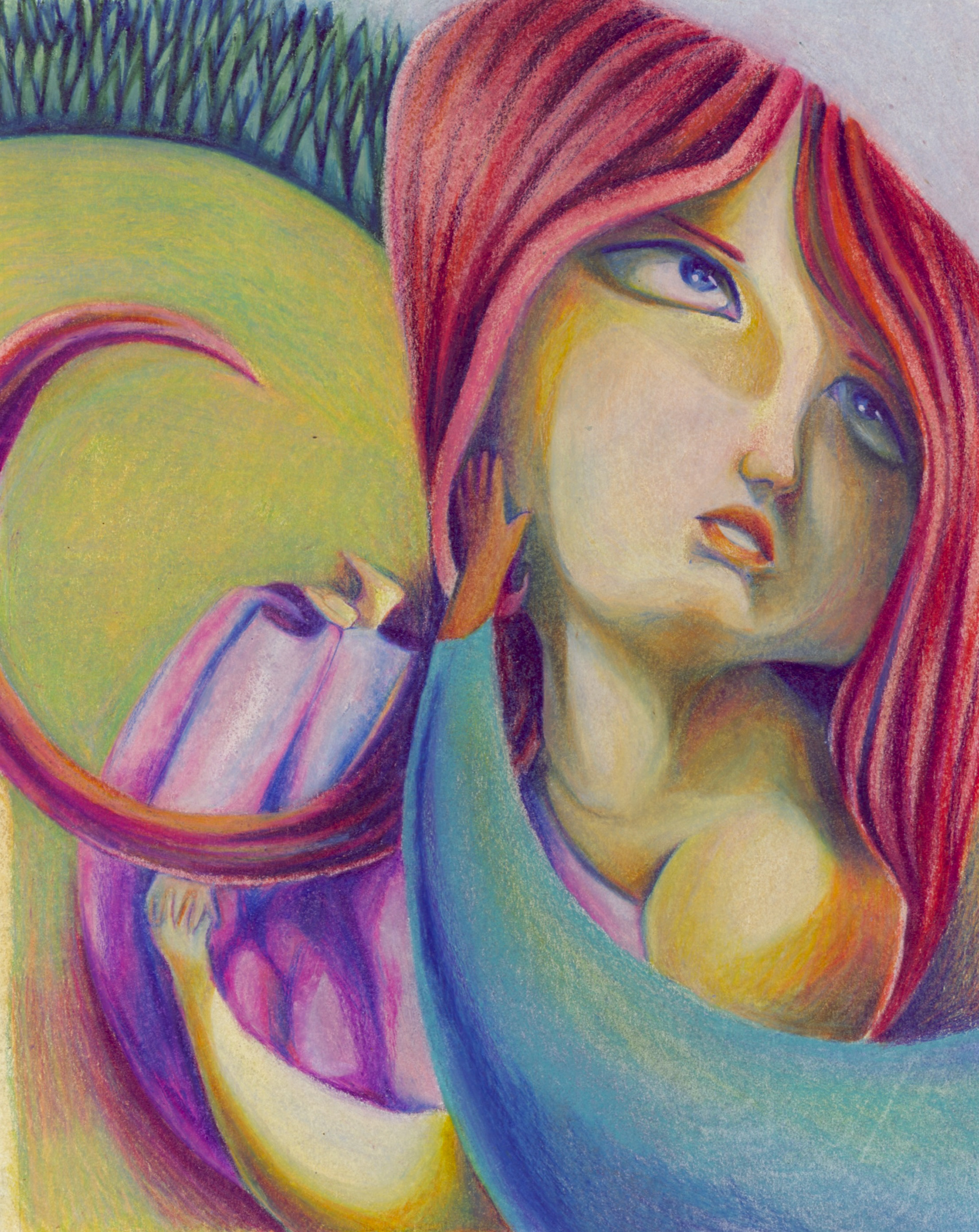 Colored pencil