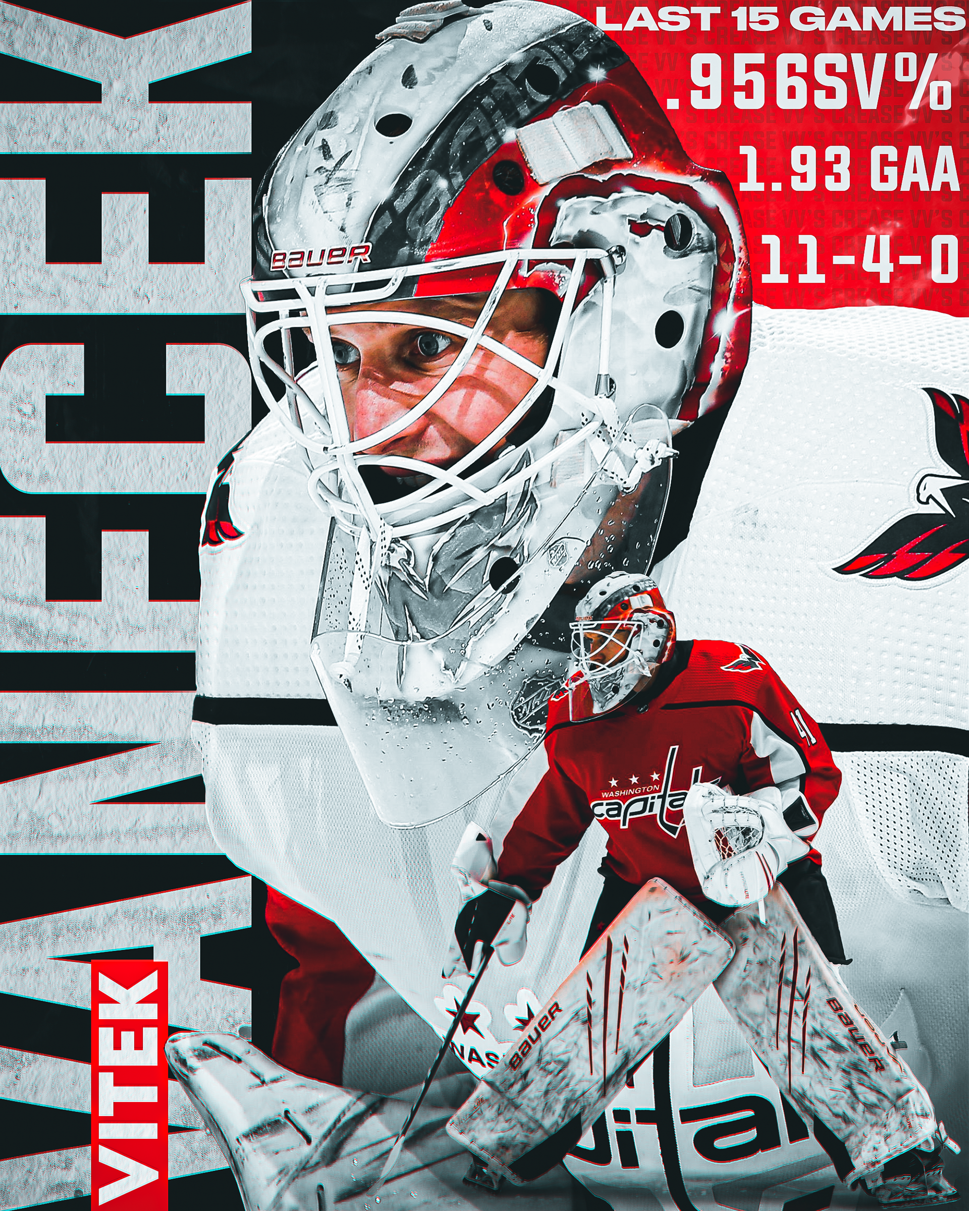 VV's Crease | Vitek Vanecek Graphic