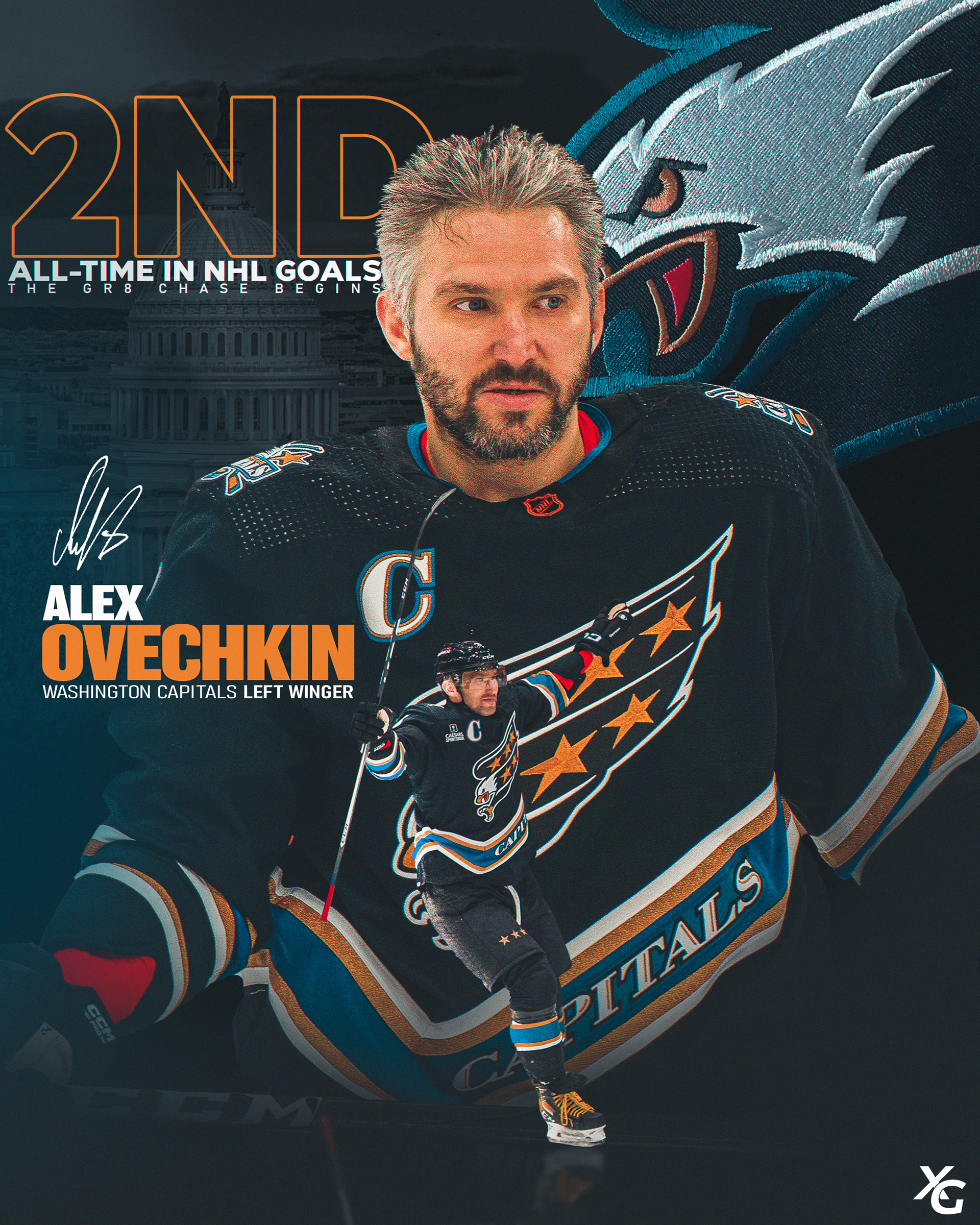 alex ovechkin | 2nd all time in nhl goals