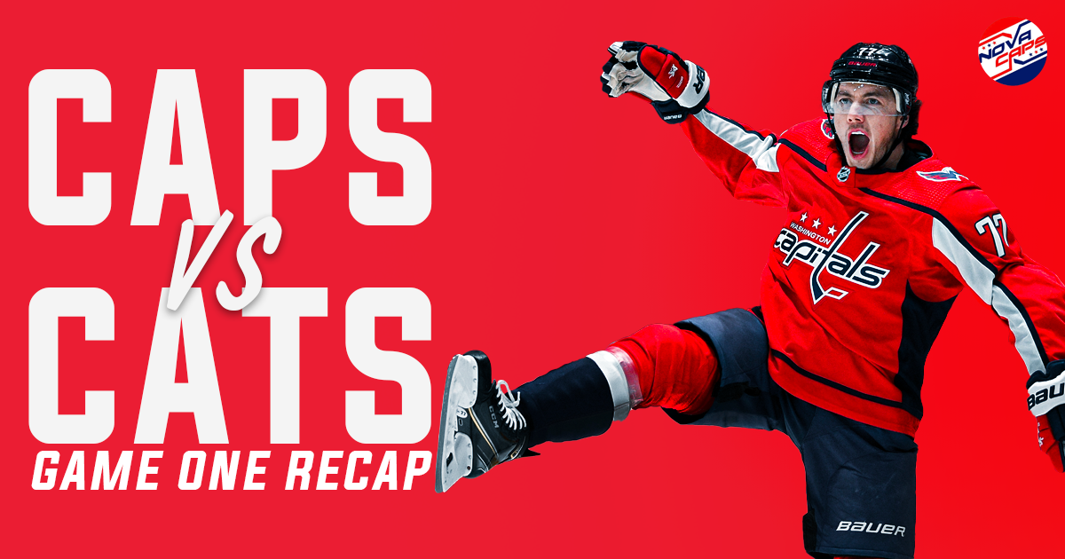 Capitals vs. Panthers Game One Recap Graphic done for NoVa Caps
