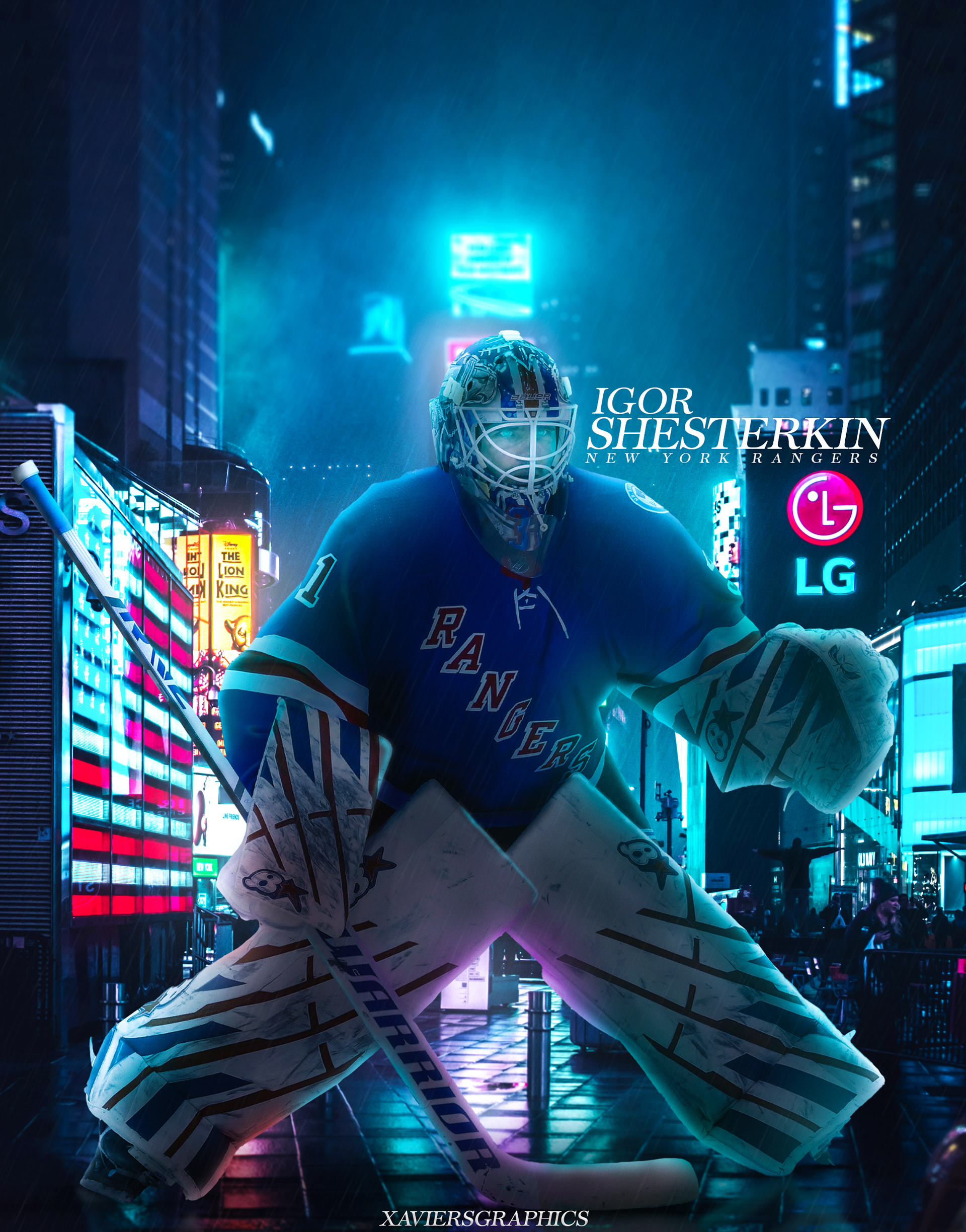 igor shesterkin | king of the city graphic