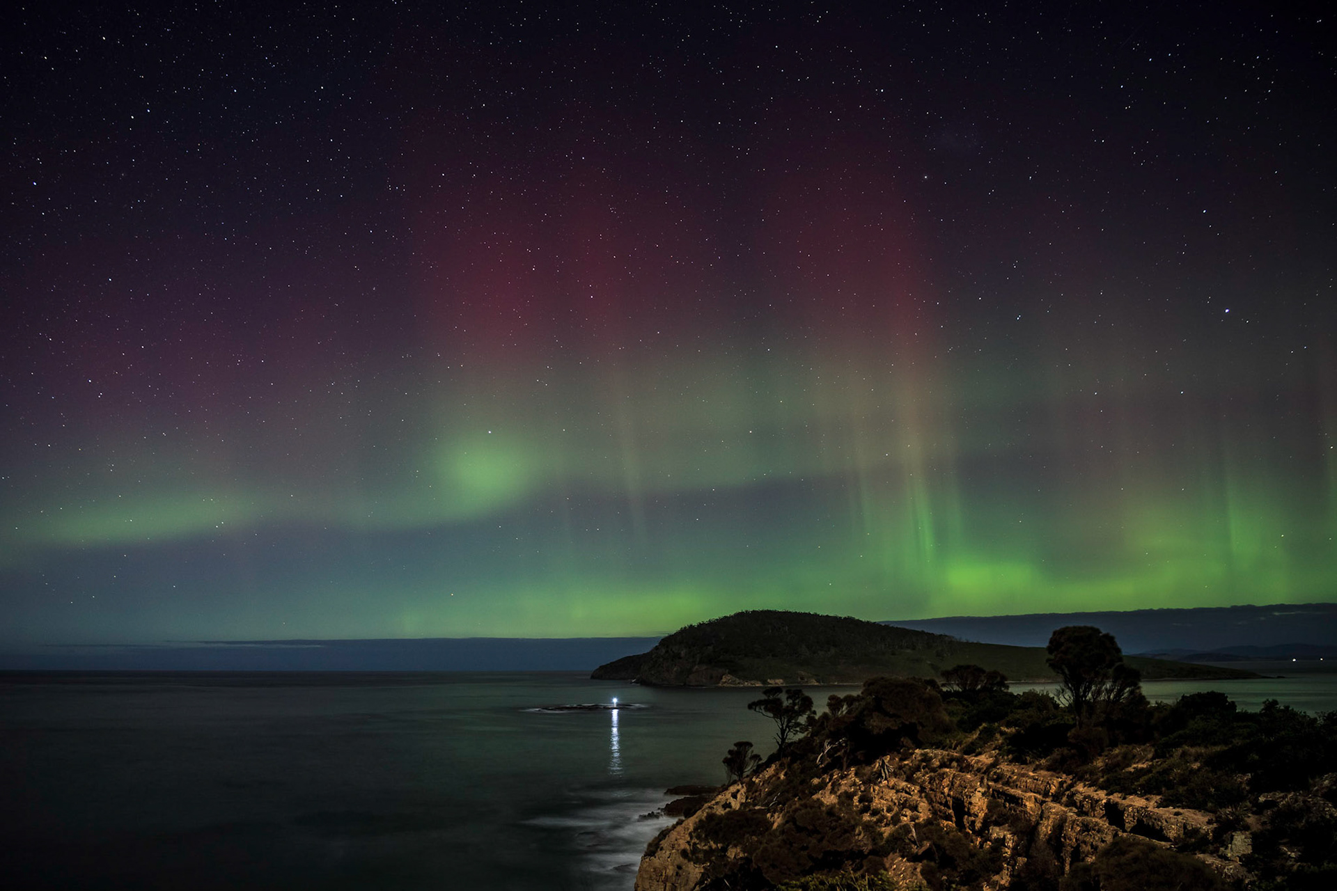 Aurora Over Betsey Island
