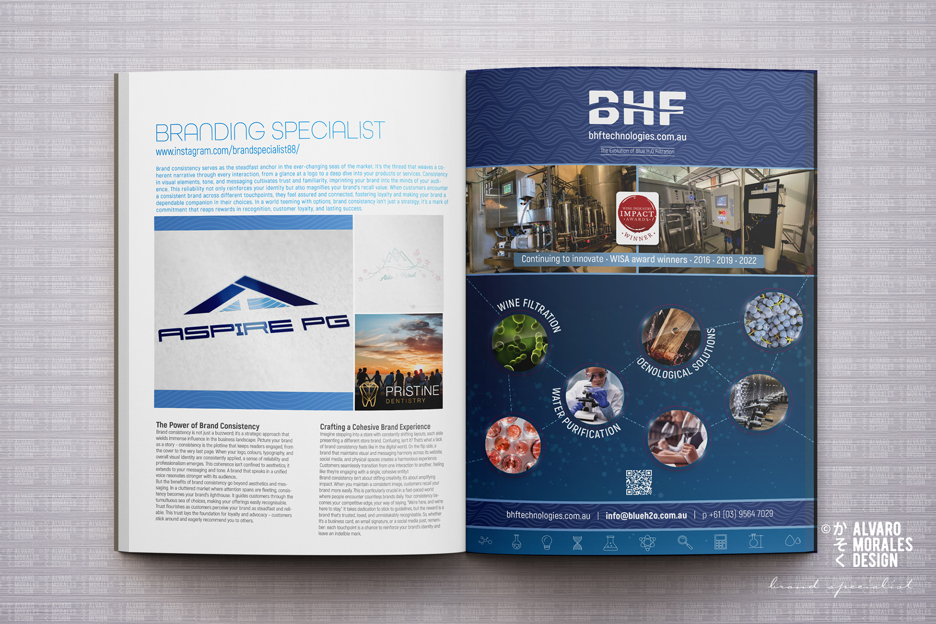 Magazine adverts