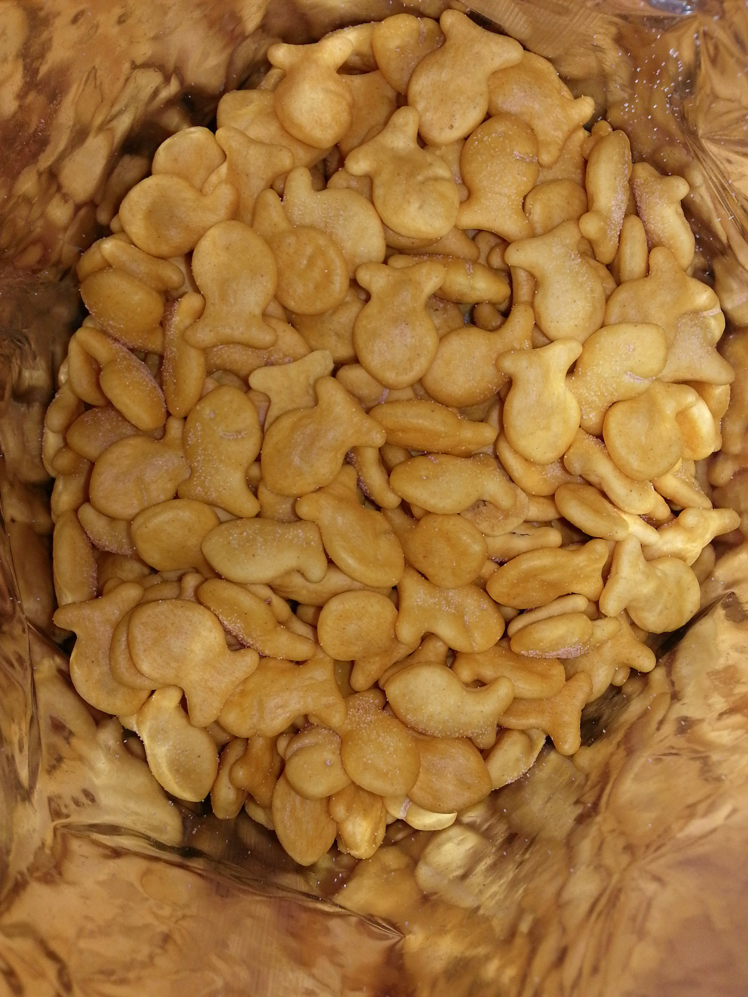 A Relatively Full Bag of Pepperidge Farm Goldfish