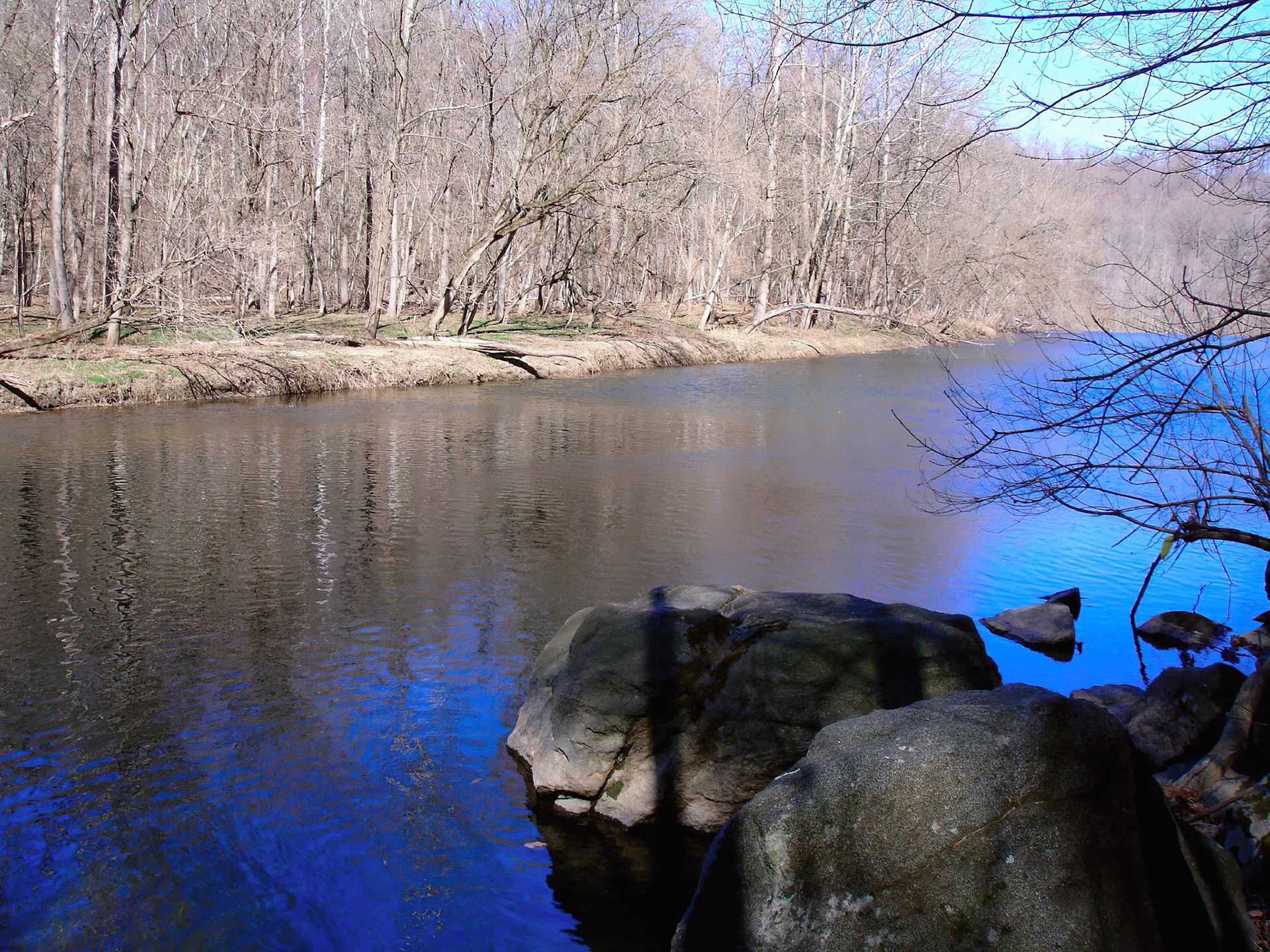 Patapsco River Near the End of Winter - Ilchester, Maryland
