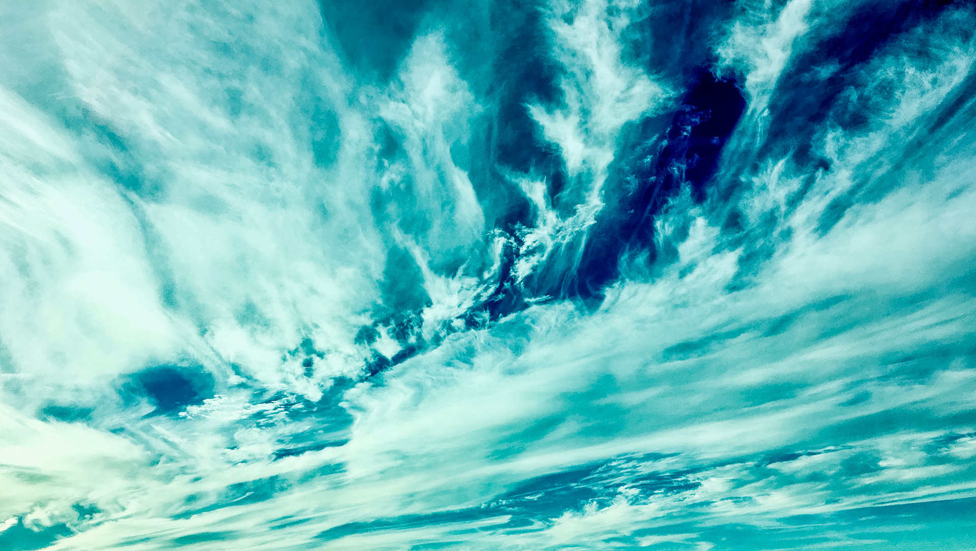 Texas Sky, from I-10 in Hamshire, Texas
