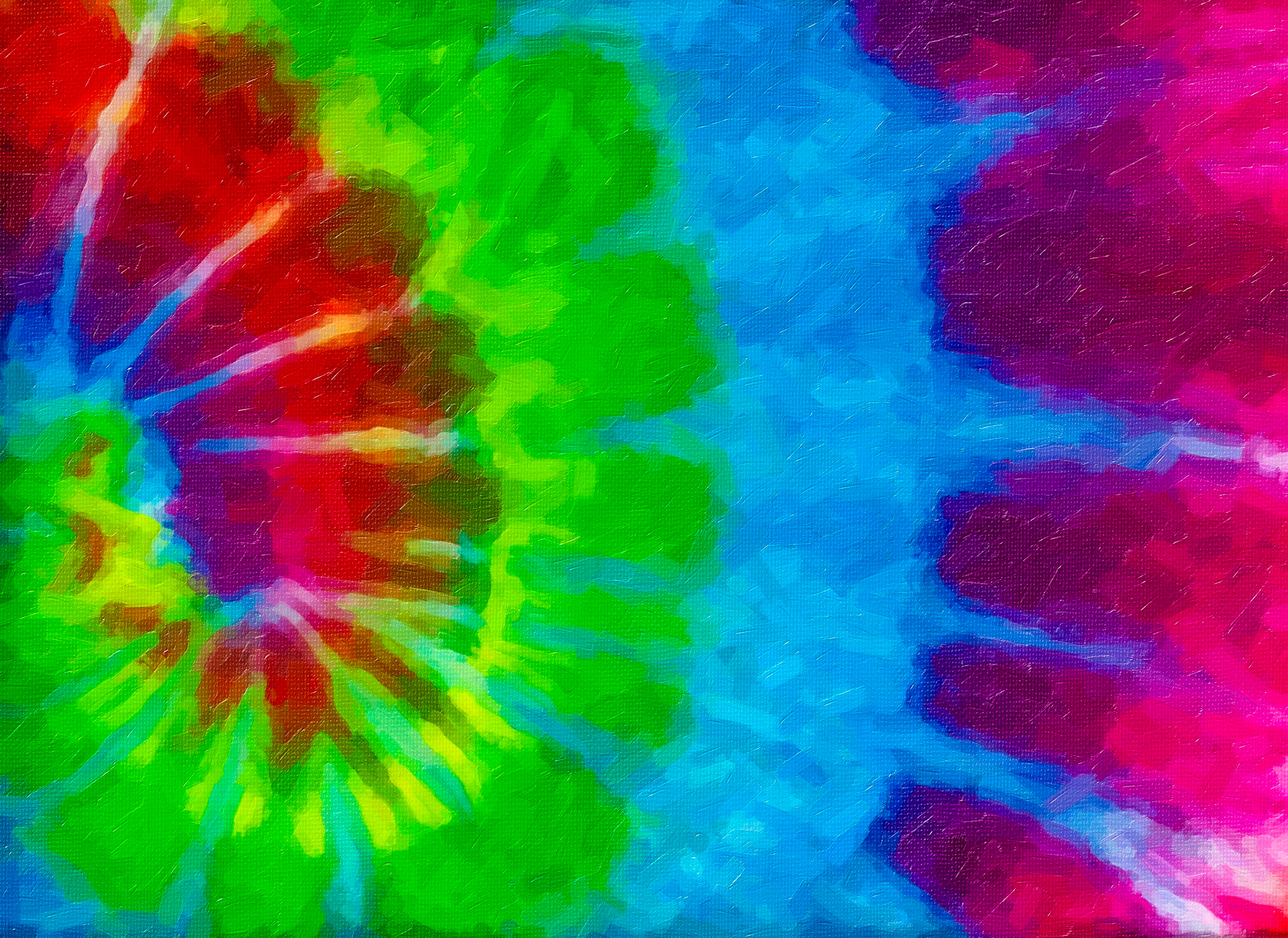 Tie-dyed Faux Oil Painting