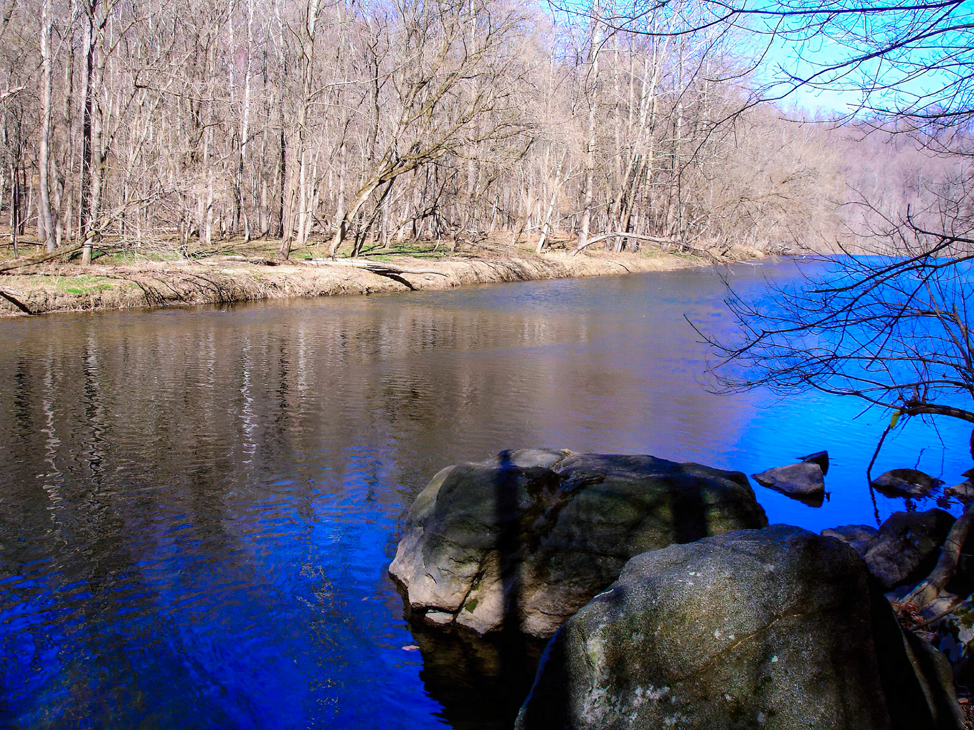 Patapsco River Near the End of Winter - Ilchester, Maryland