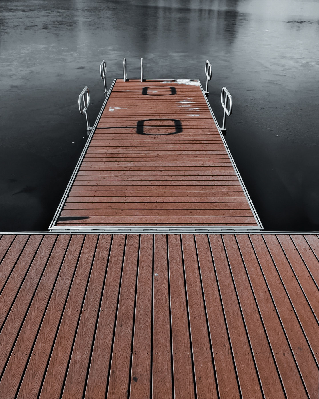 The paddle boat pier at Allen Pond Park, Bowie, Maryland