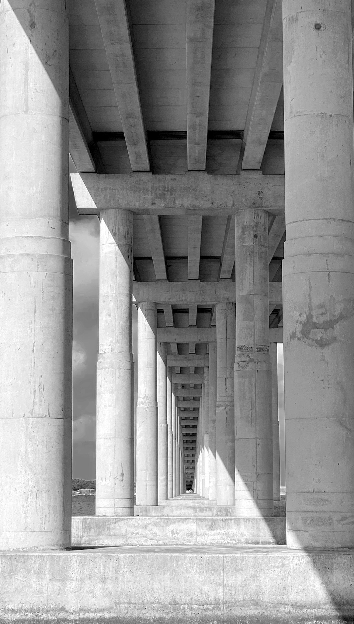 Those intangible angles under the Sabine Lake Causeway Bridge
