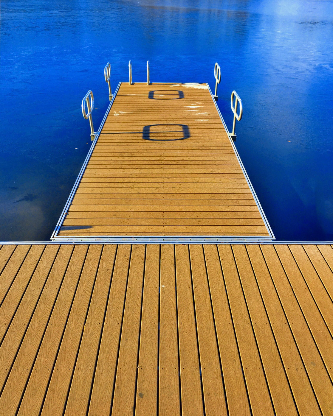 The paddle boat pier at Allen Pond Park, Bowie, Maryland