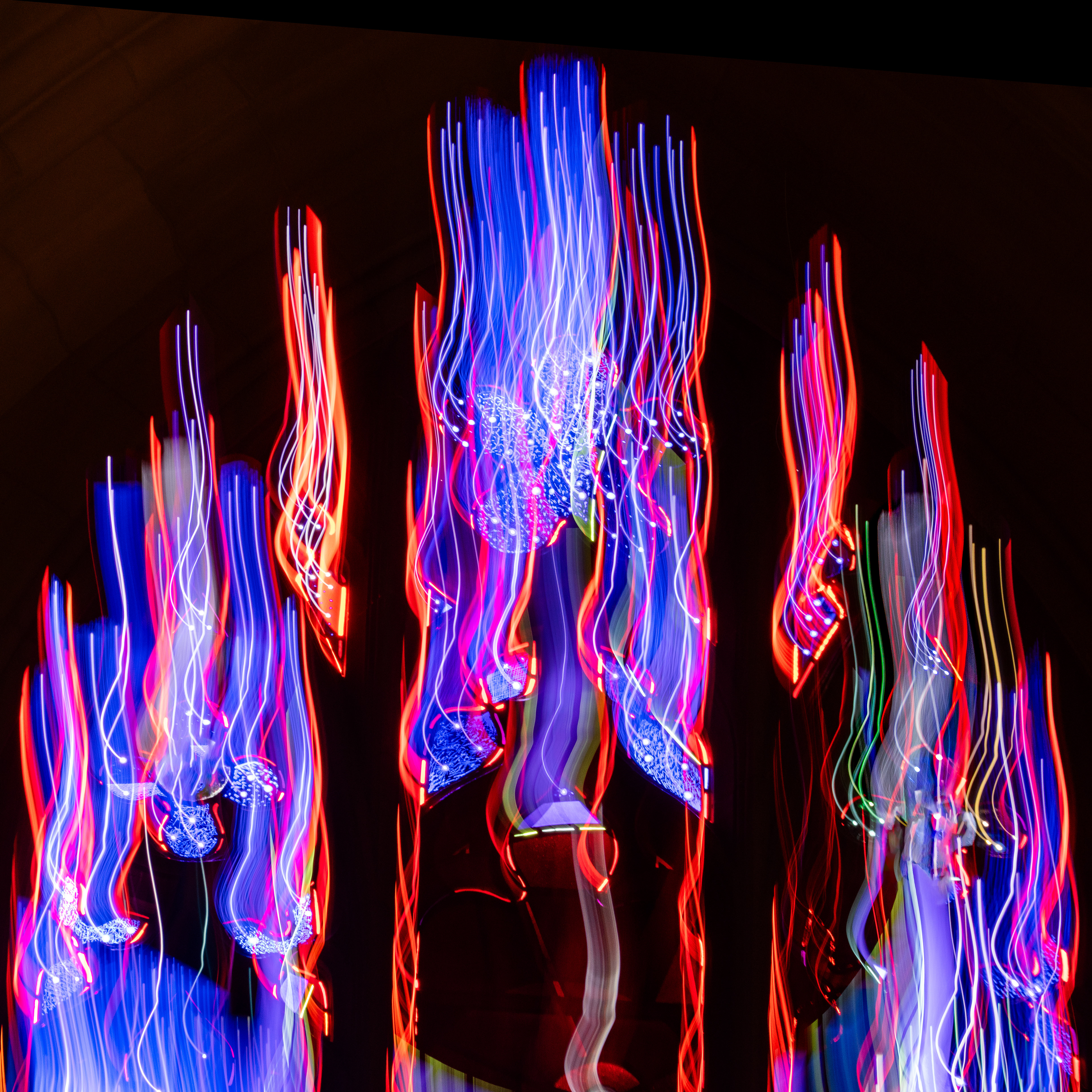 Intentional camera movement photo of window at Washington National Cathedral