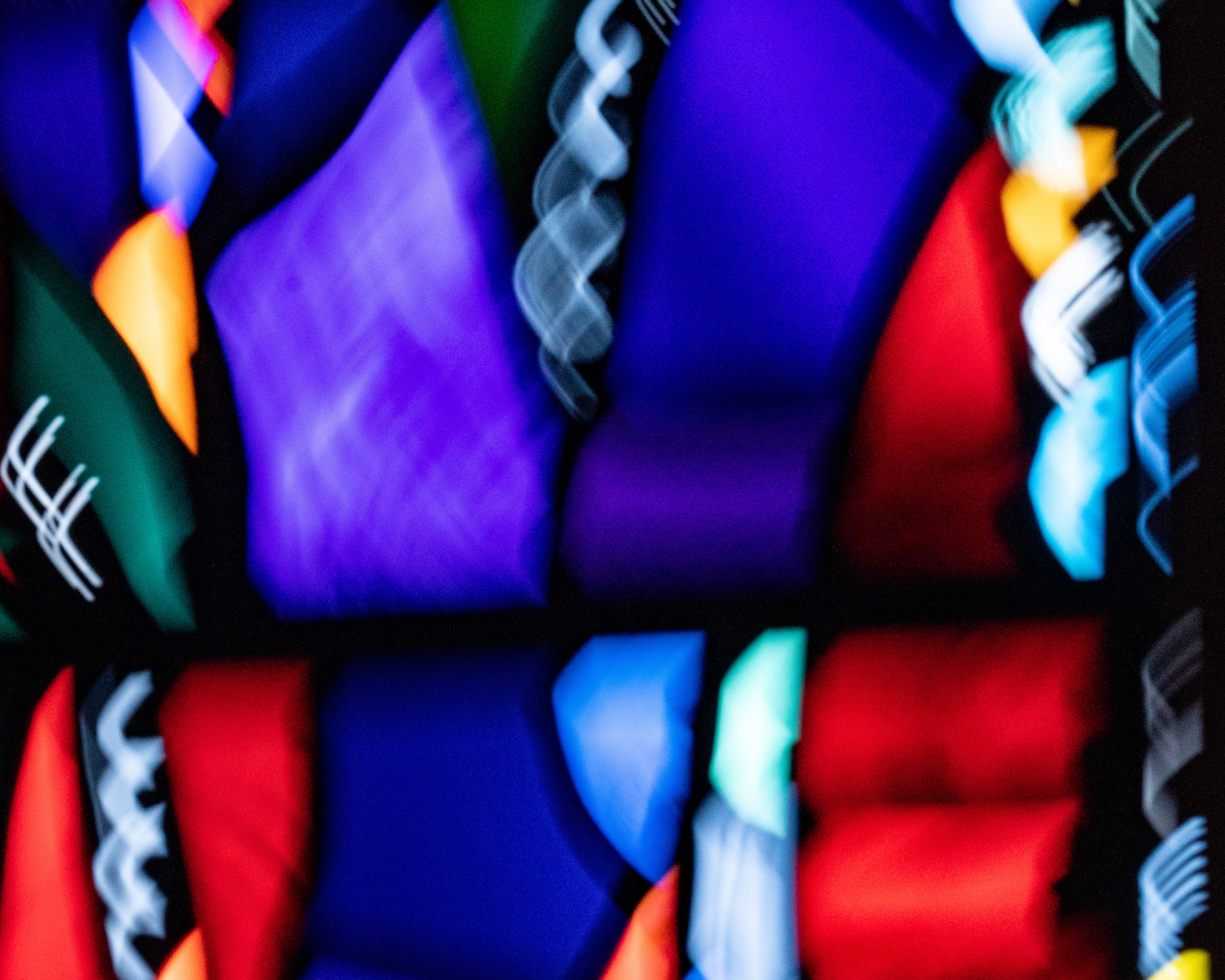 Intentional camera movement photo of window at Washington National Cathedral