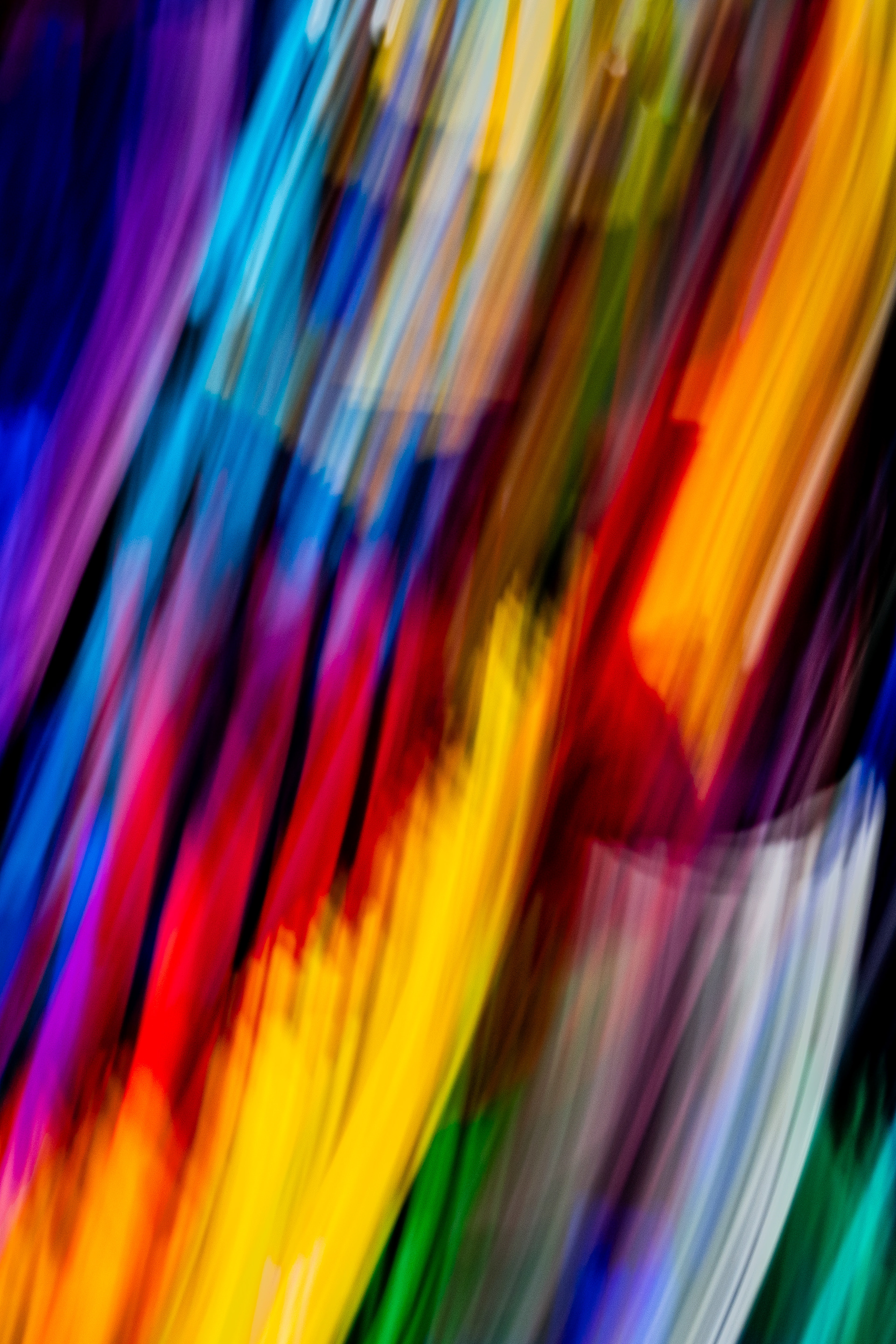 Intentional camera movement photo of window at Washington National Cathedral