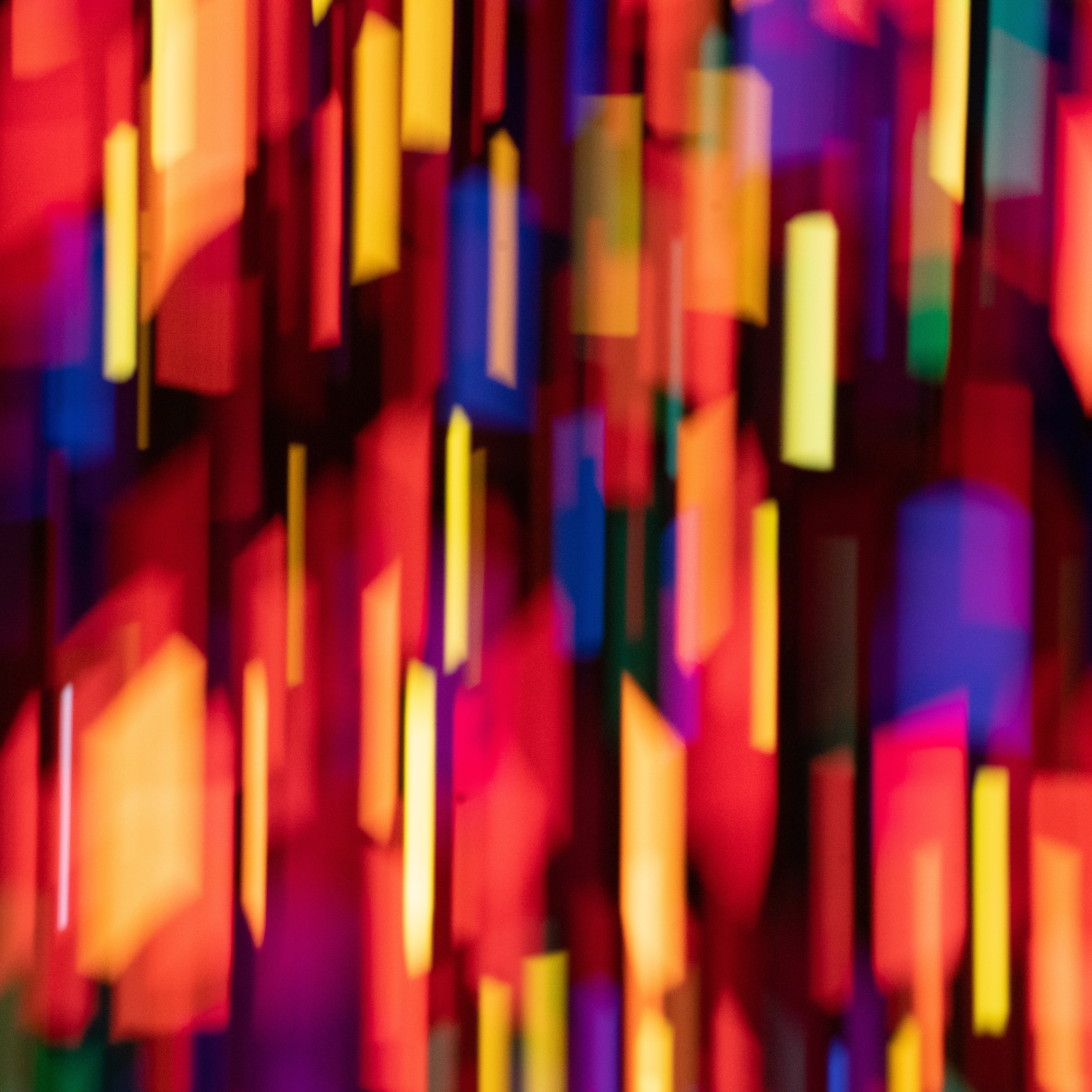 Intentional camera movement photo of window at Washington National Cathedral