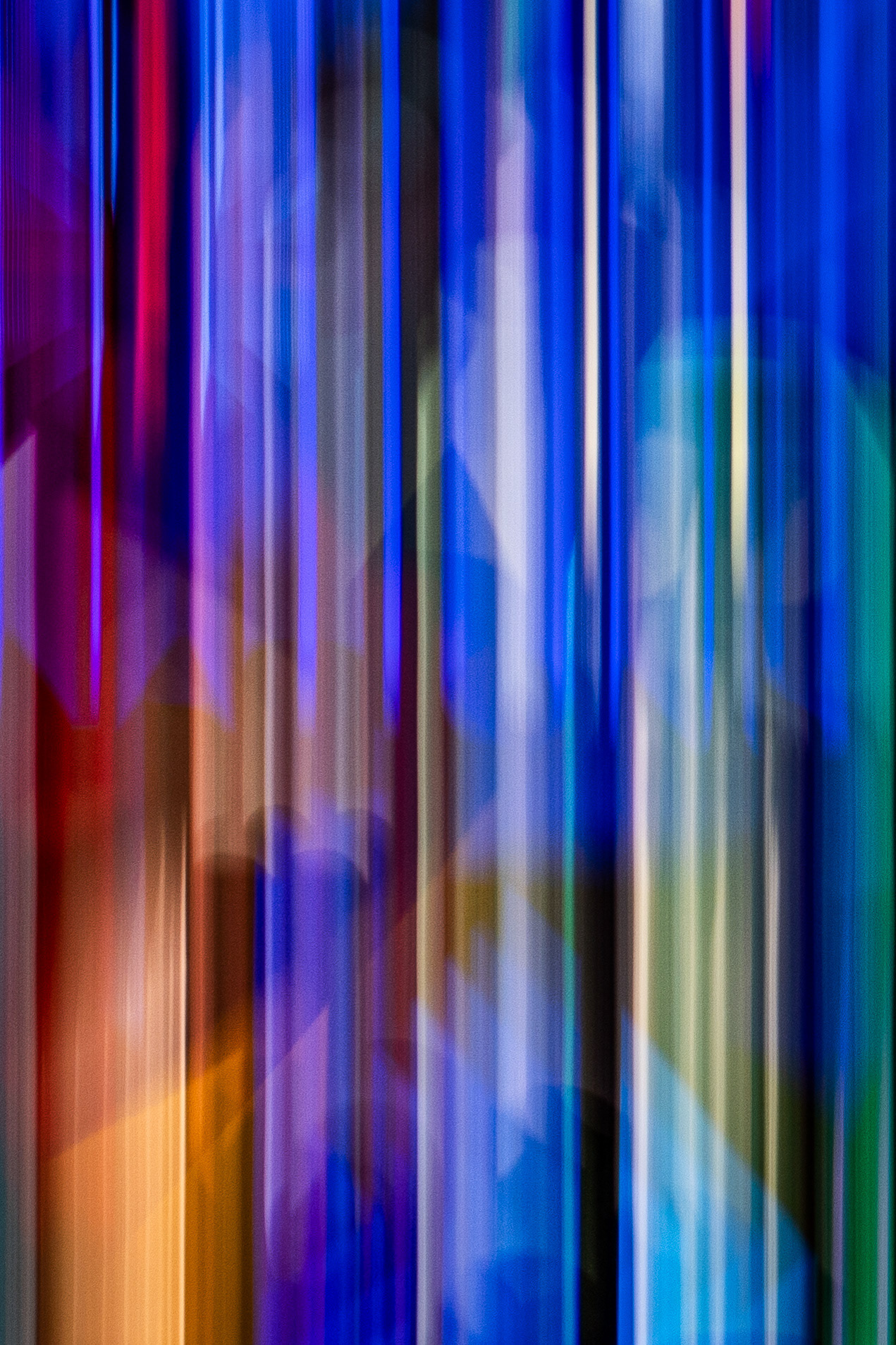Intentional camera movement photo of window at Washington National Cathedral