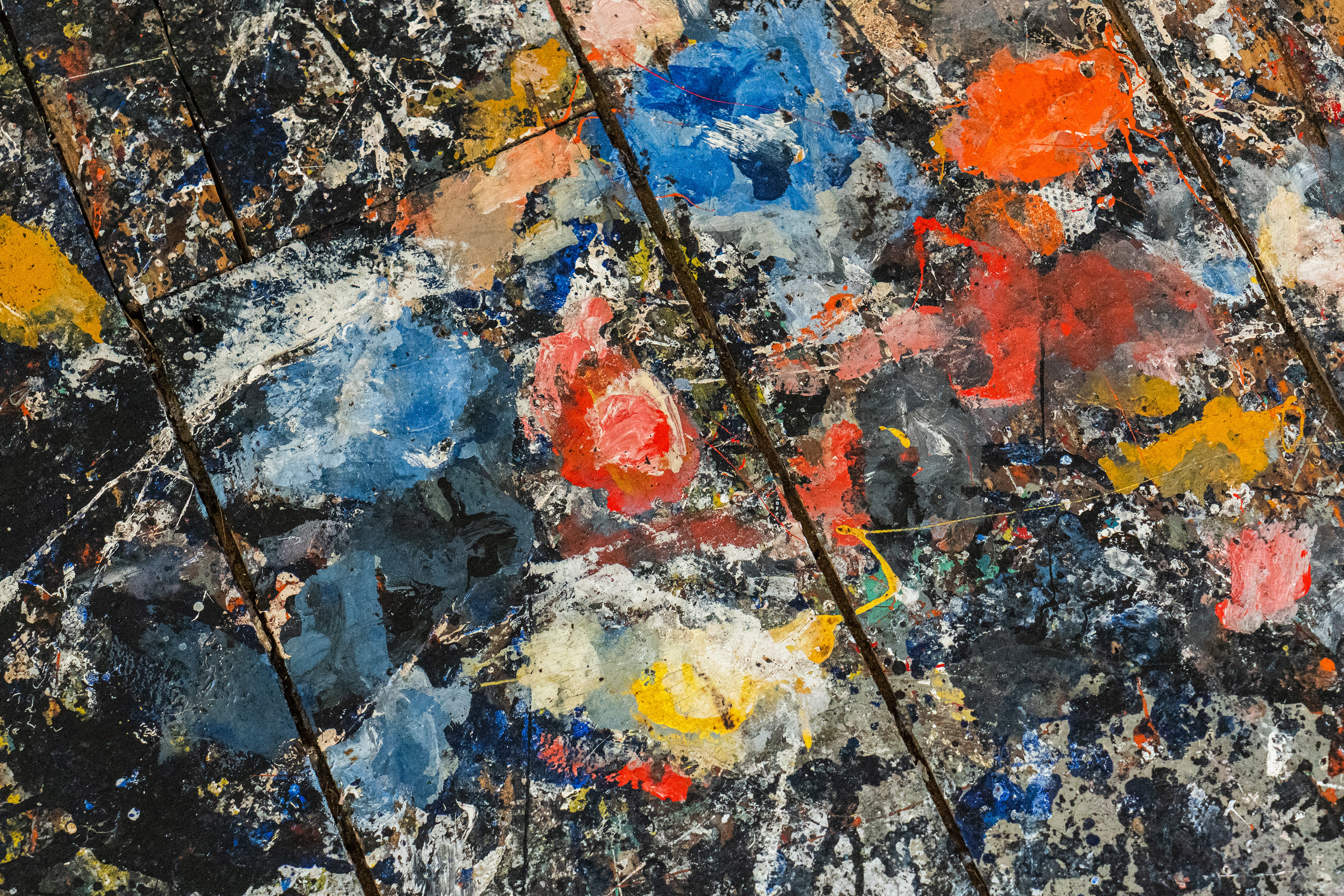 Jackson Pollock's Barn Floor, Springs, NY