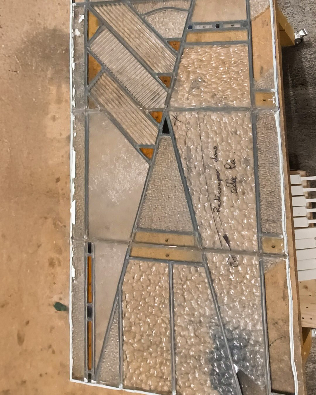 panneau avant restauration