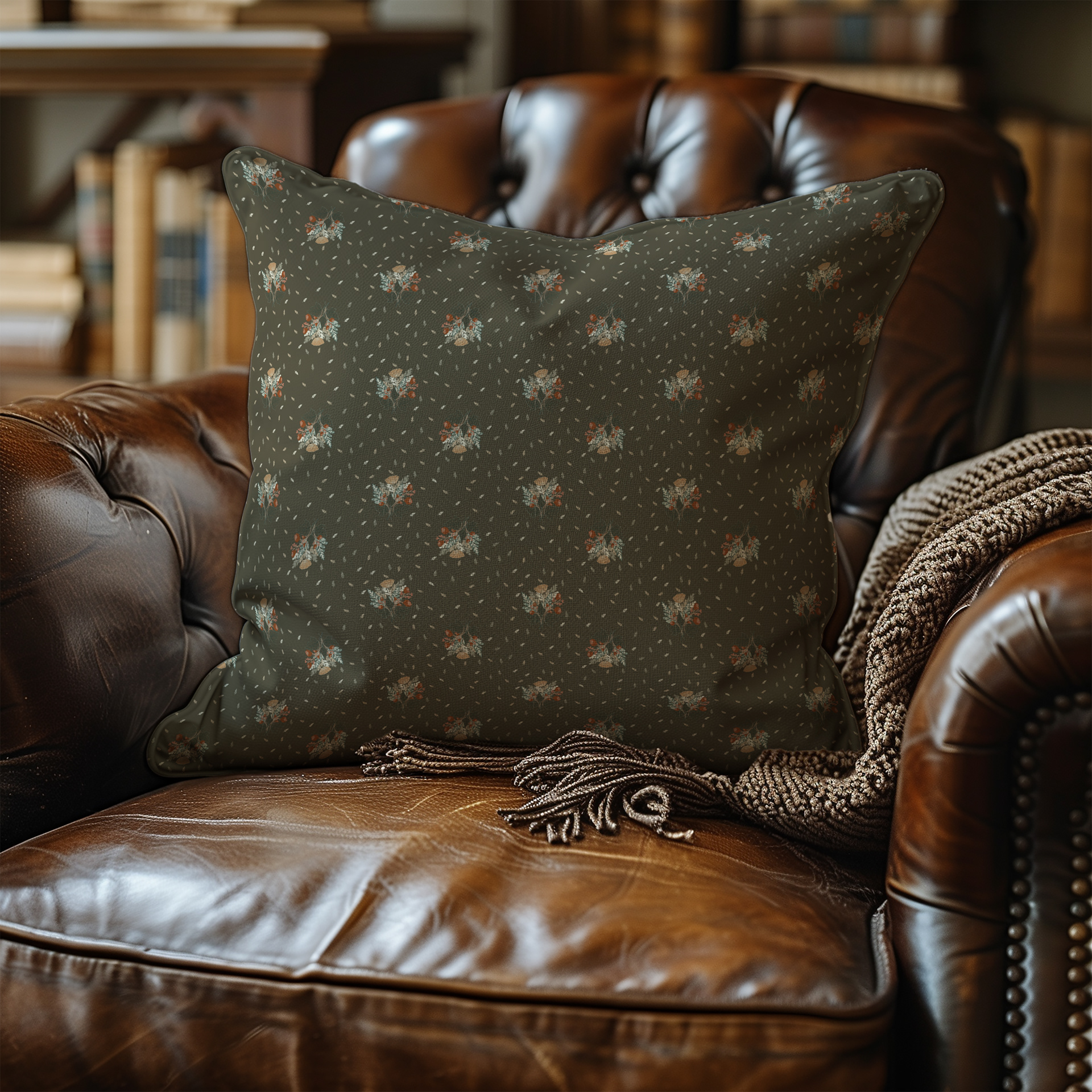 Twilight Thistle Pillow