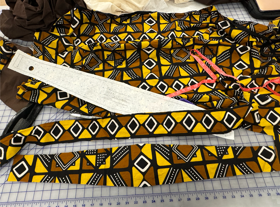 Fabric Selection: Cotton African Print and Chino Twill