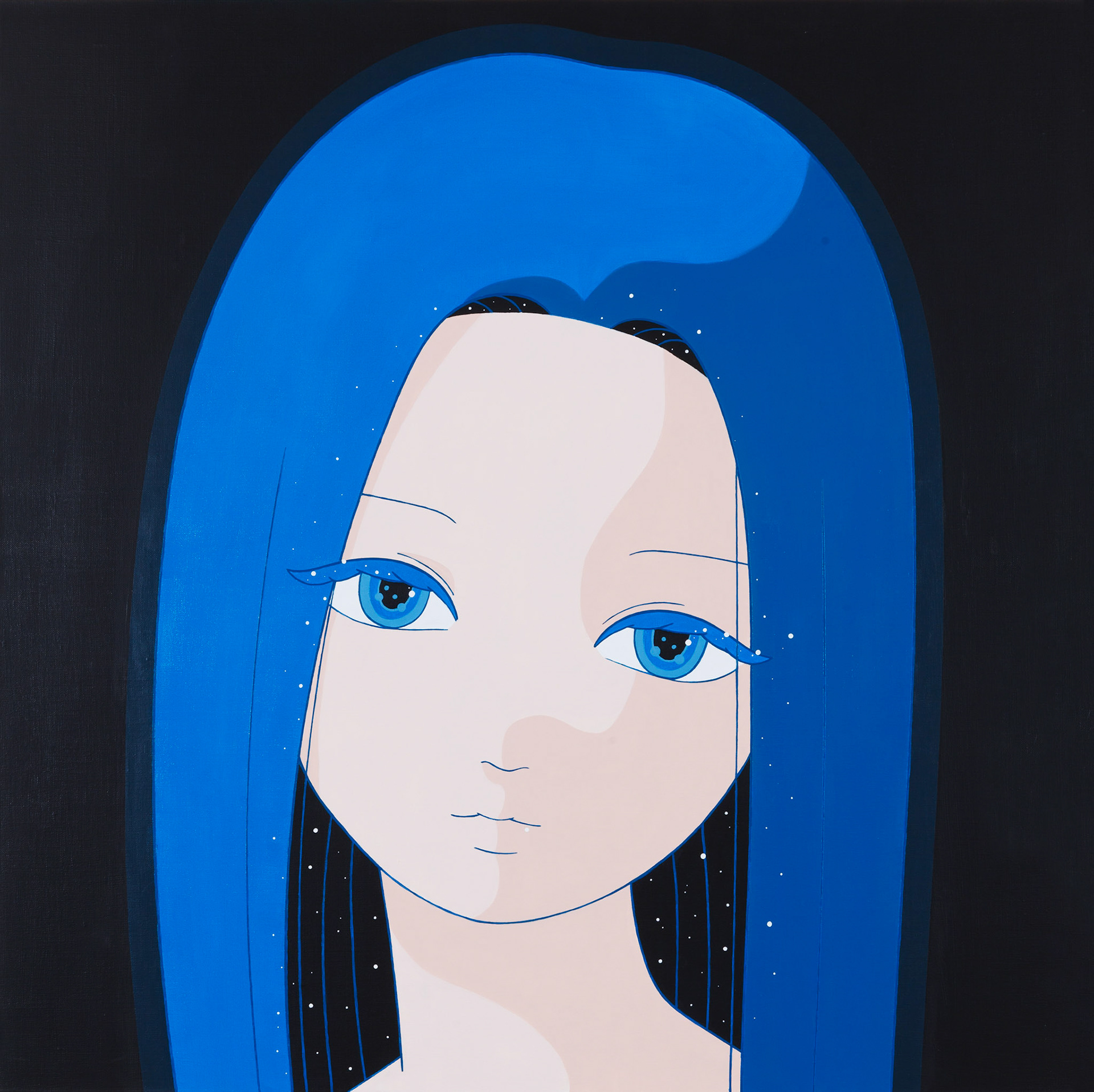 Space,  Acrylic on canvas, 91x91cm, 2023