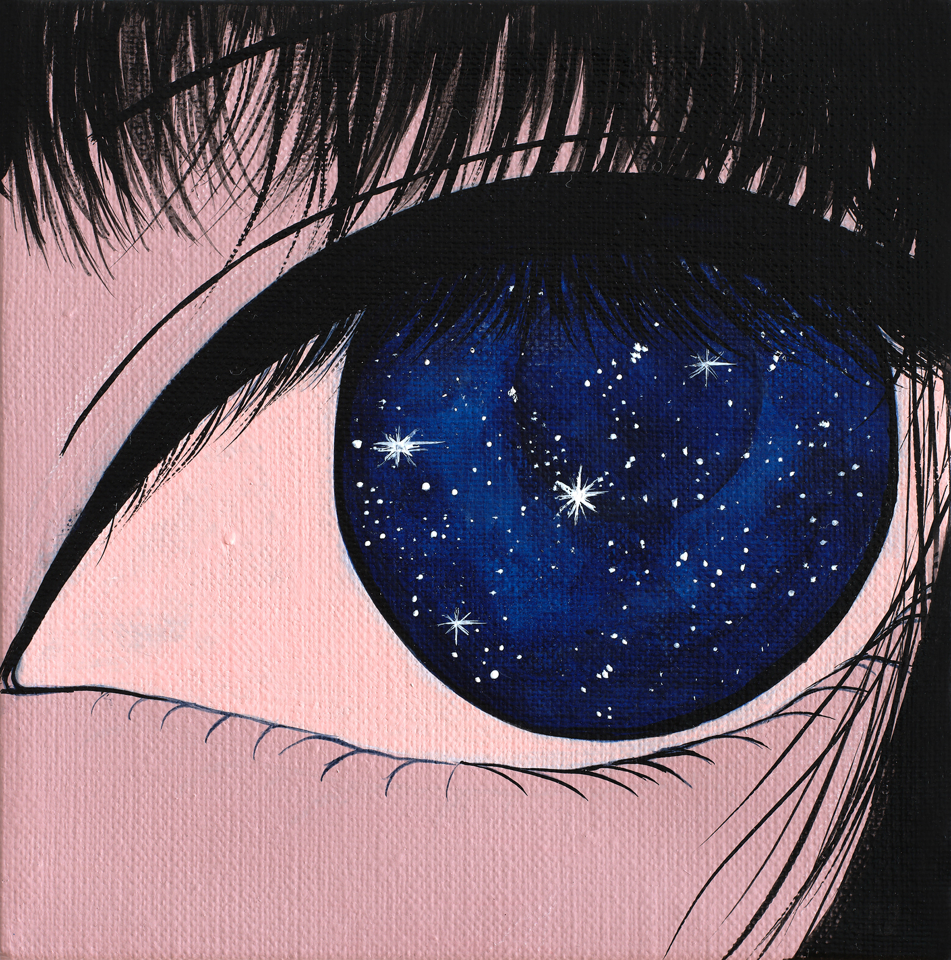 Inner Space, Acrylic on canvas, 15.8x15.8cm, 2026