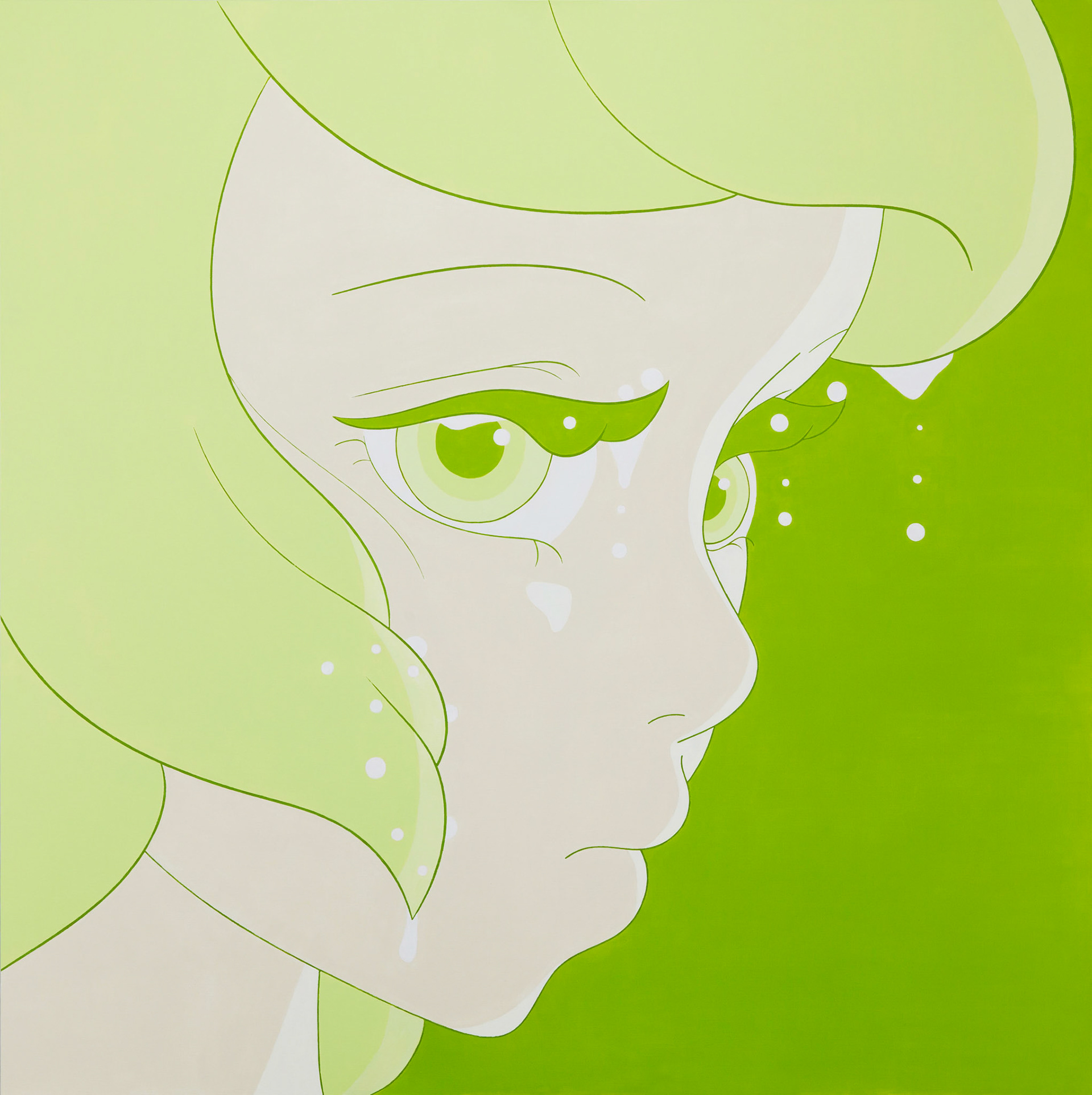 Dawn Dew, Acrylic on canvas, 130.3x130.3cm, 2022