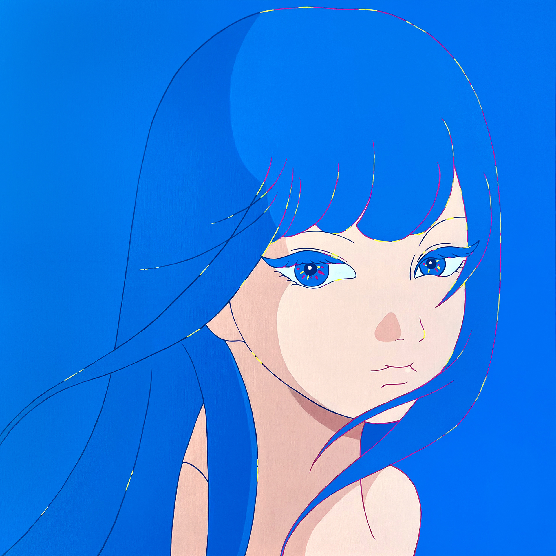 Tiny light, Acrylic on canvas, 72.7x72.7cm, 2024