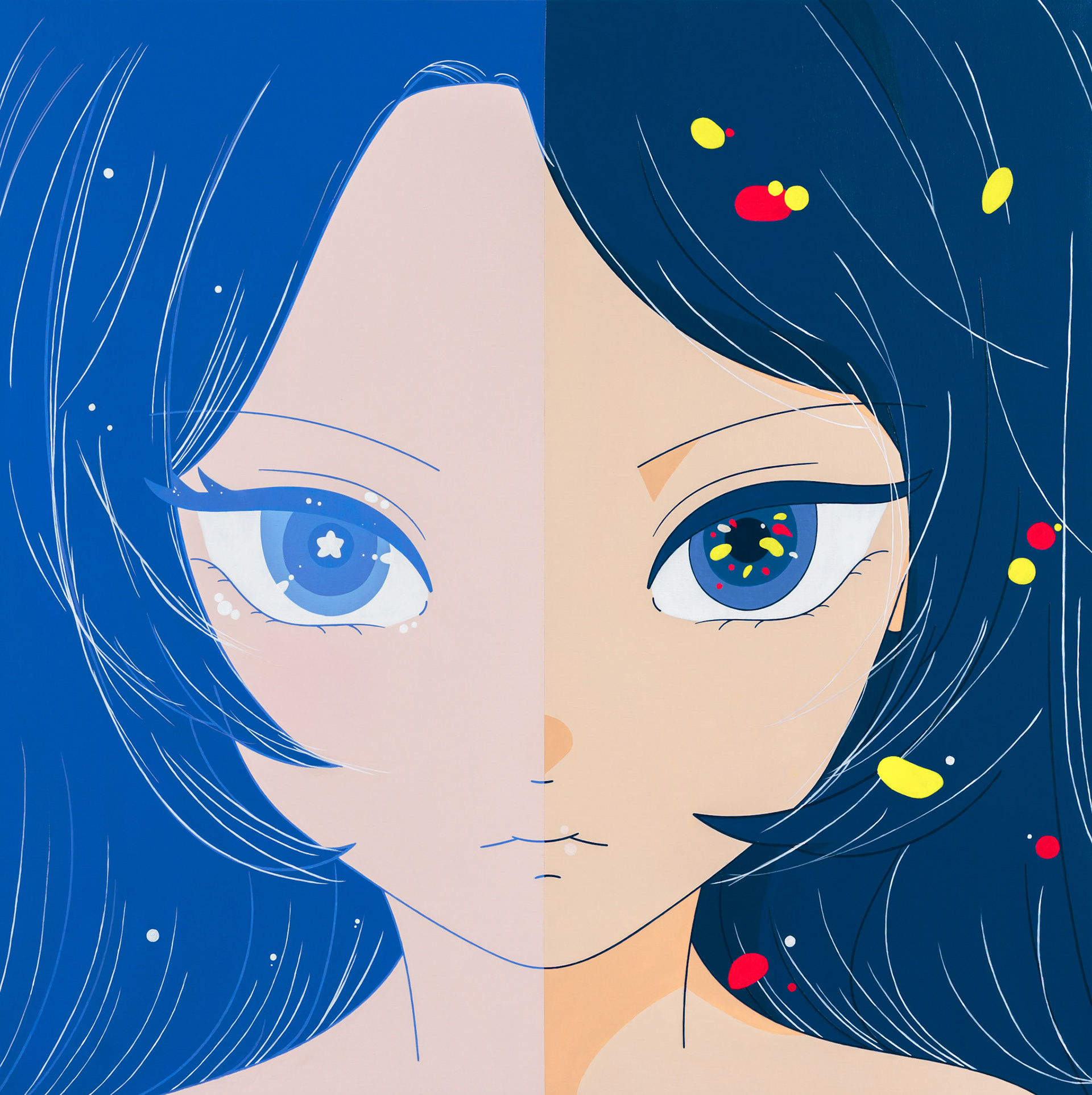 Duality, Acrylic on canvas, 91x91cm, 2025