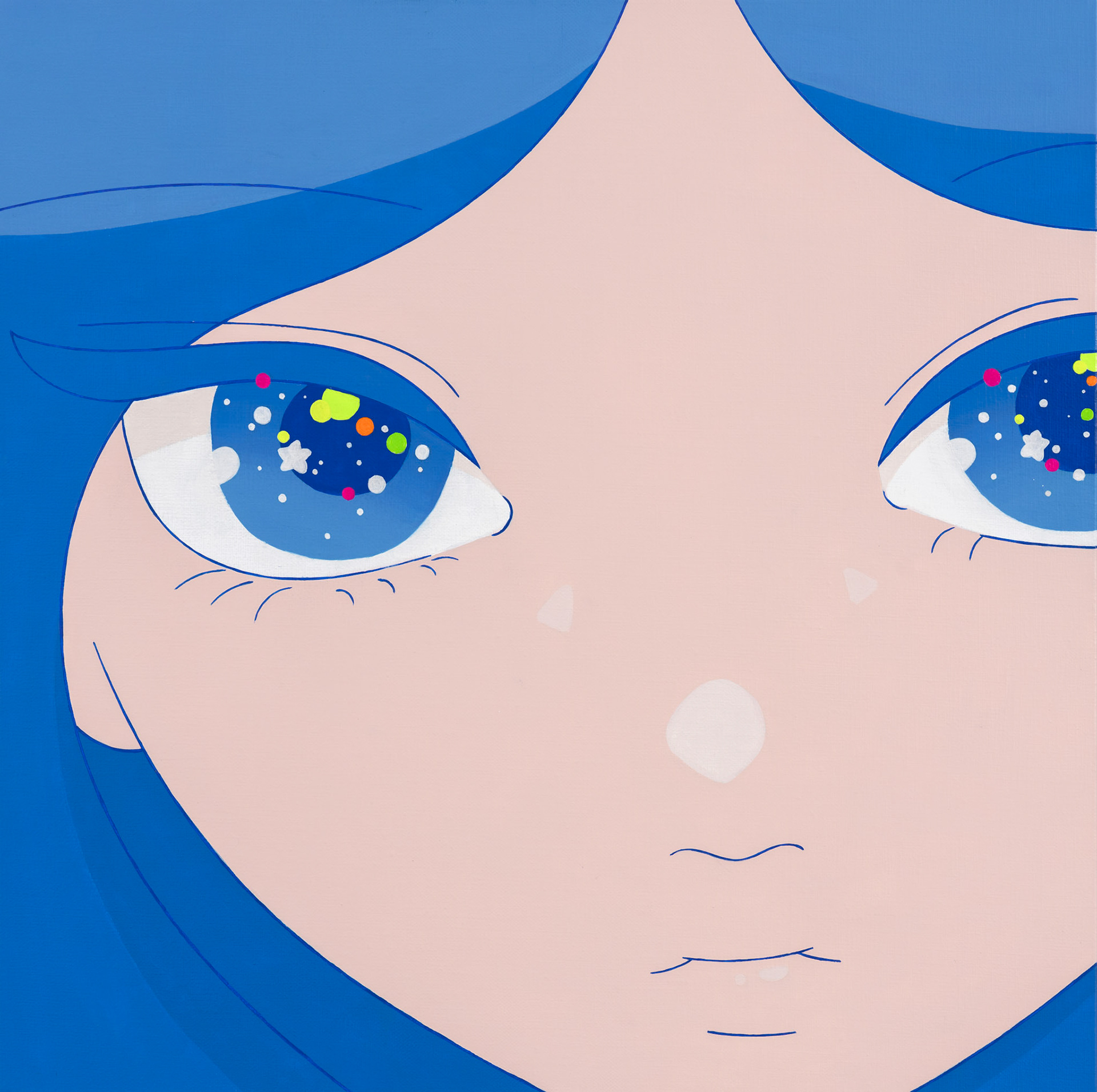   Glow, Acrylic on canvas, 45.5x45.5cm, 2025