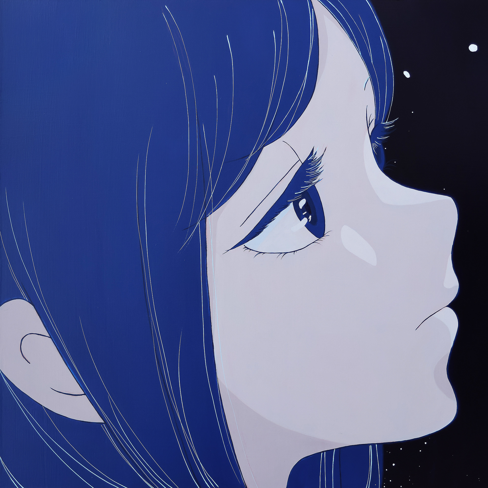 Silent Dialogue, Acrylic on canvas, 60.6x60.6cm, 2025