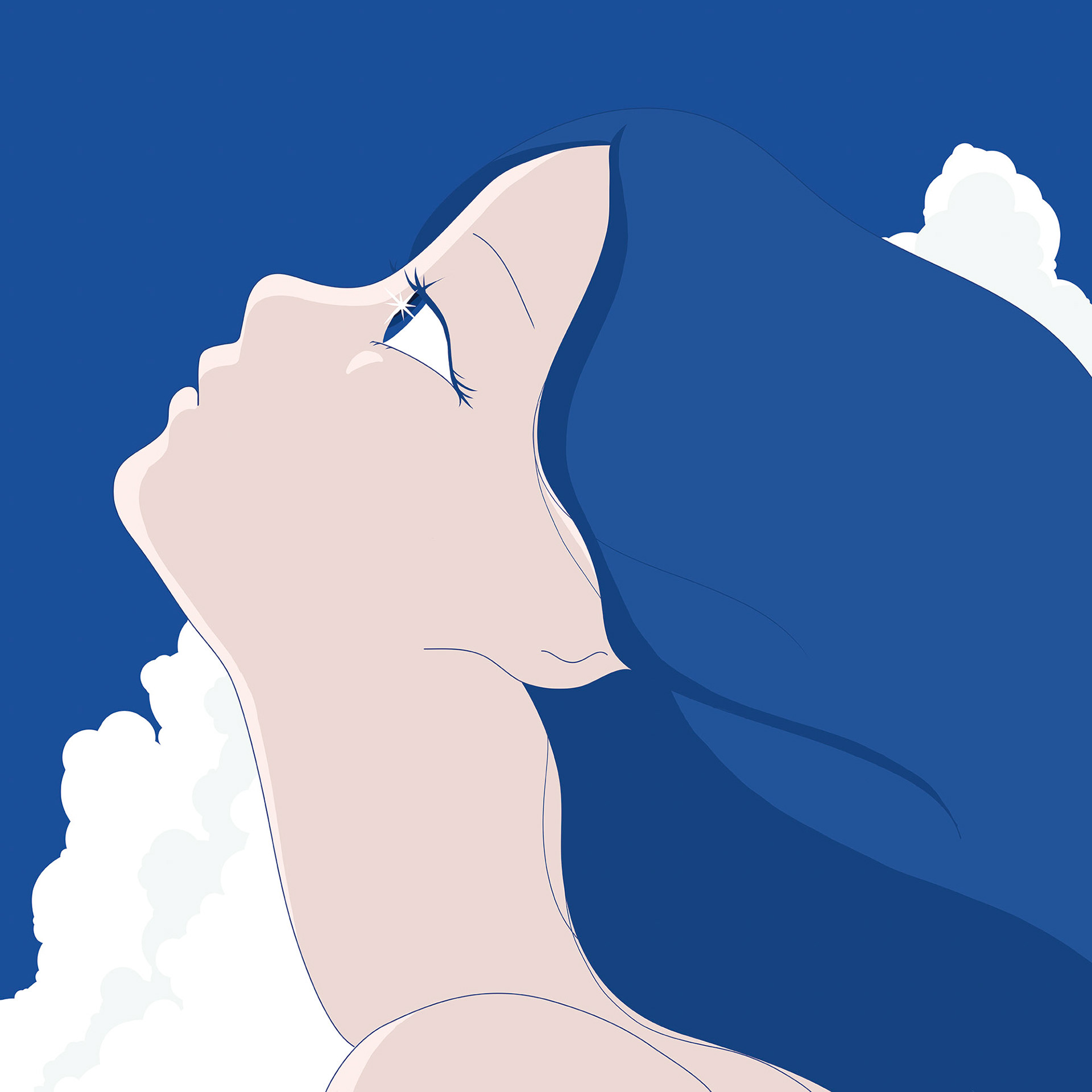 자유, Acrylic on canvas, 50x50cm, 2021