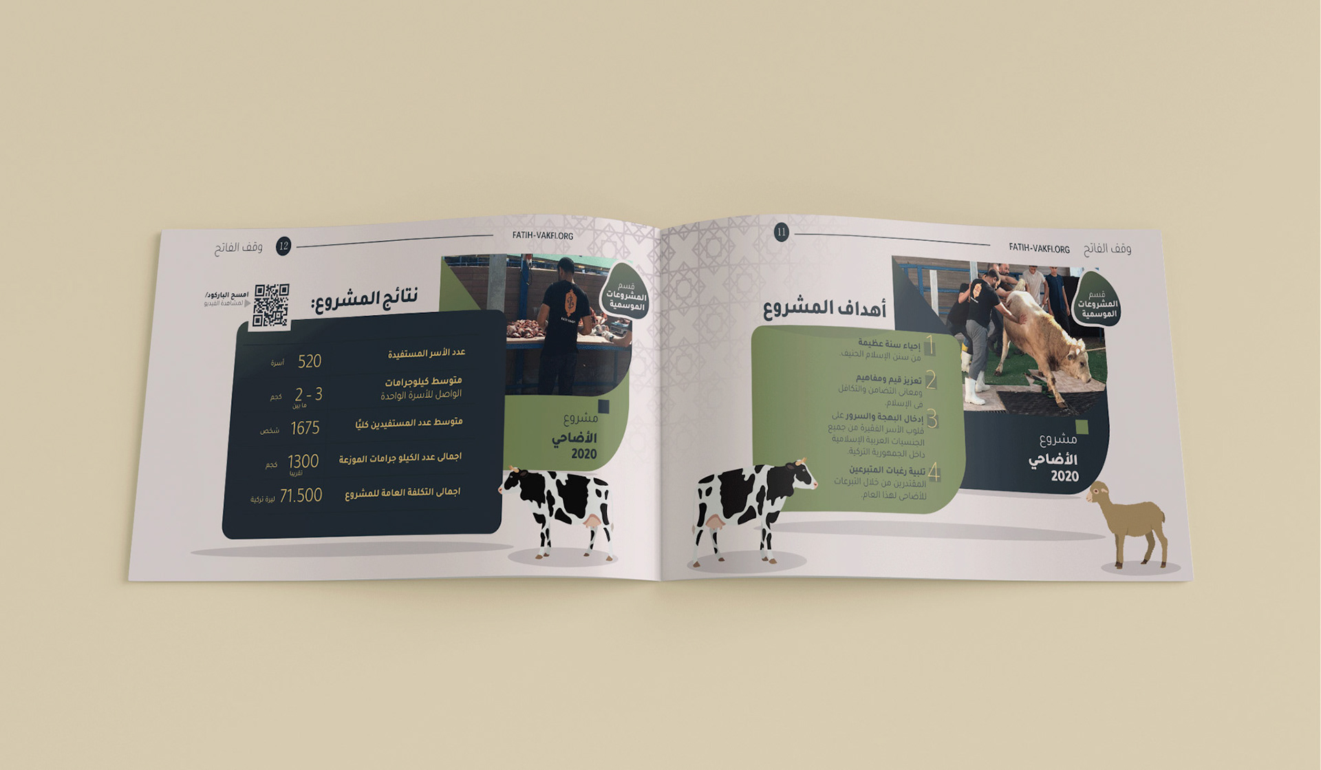 Horizontal A5 Brochure mockup