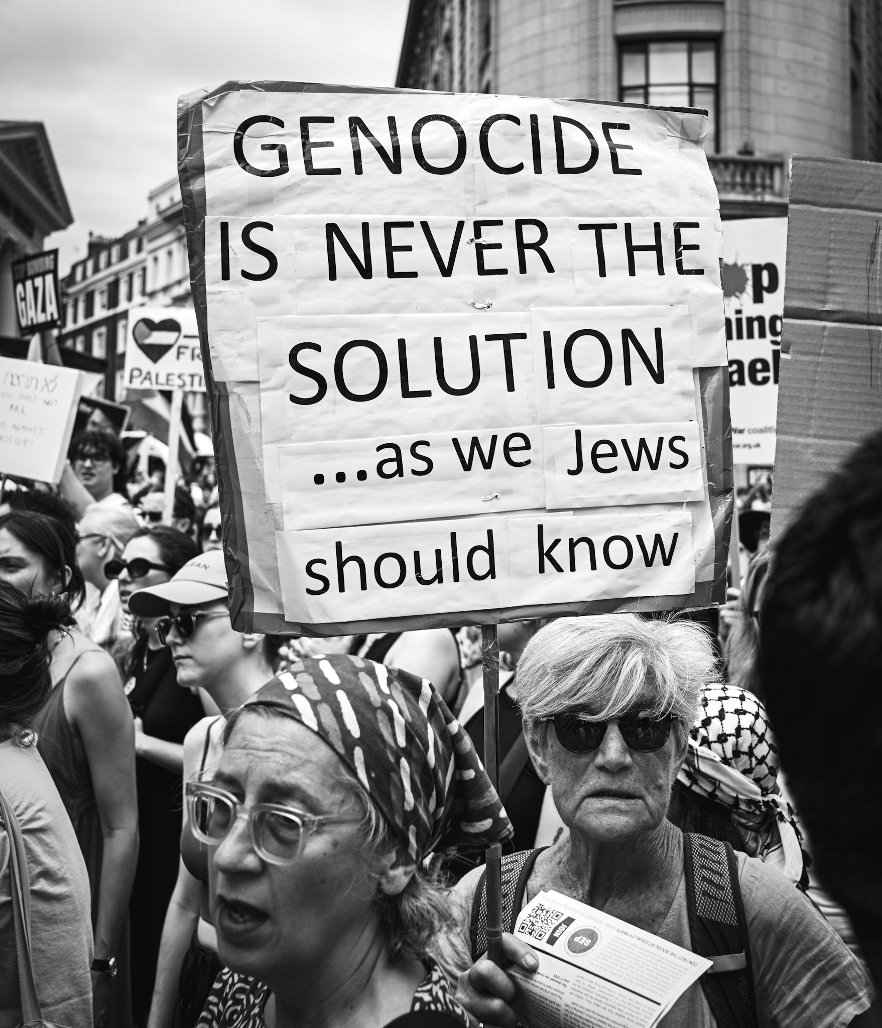 Tens of thousands of protestors marched against Israeli action against Gaza and Iran, London, UK, 21st June 2025