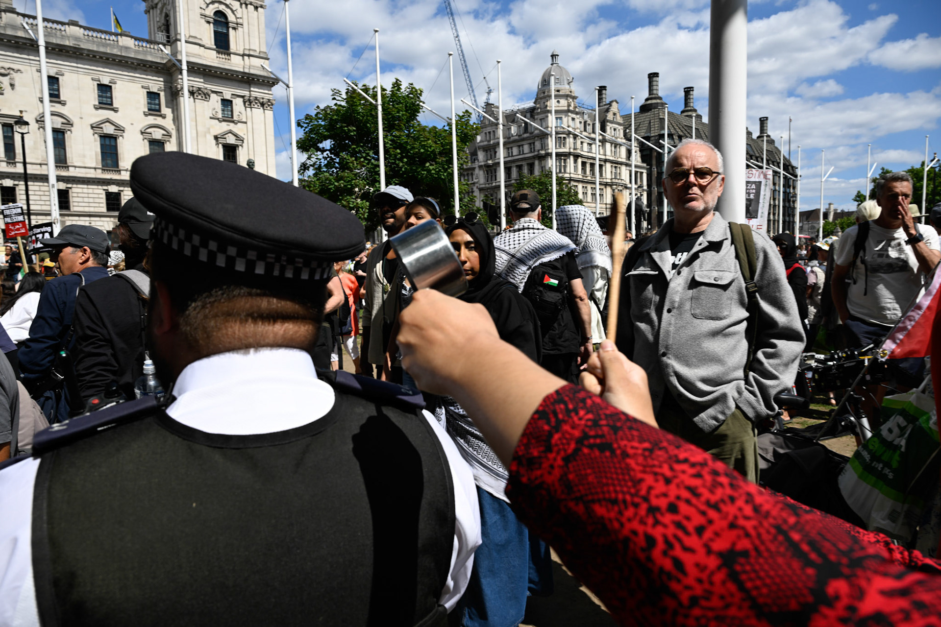 Hundreds of supporters of proscribed terrorist group Palestine Action were arrested on Parliament Square
