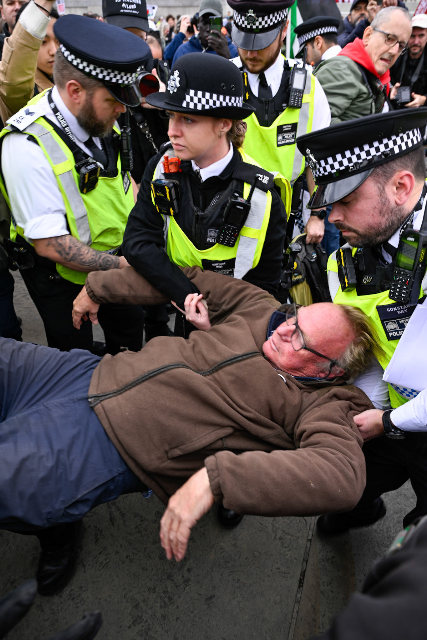 London, UK, 4th October 2025: Defend our juries organise a protest aimed at overturning the ban on Palestine Action, Monkey Butler Images / Alamy Live News