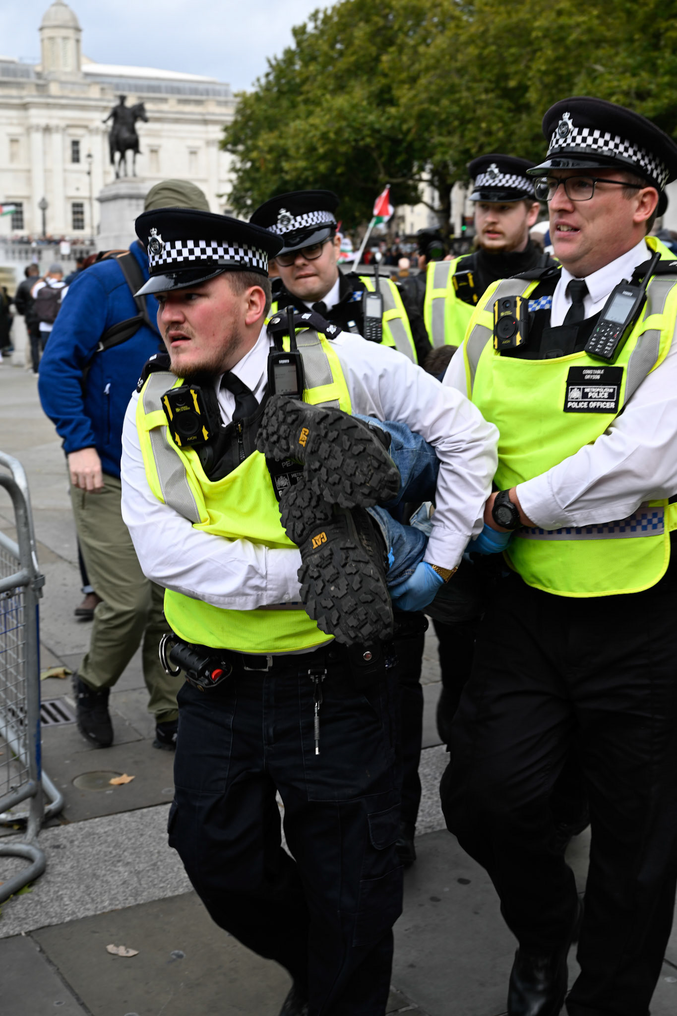 London, UK, 4th October 2025: Defend our juries organise a protest aimed at overturning the ban on Palestine Action, Monkey Butler Images / Alamy Live News