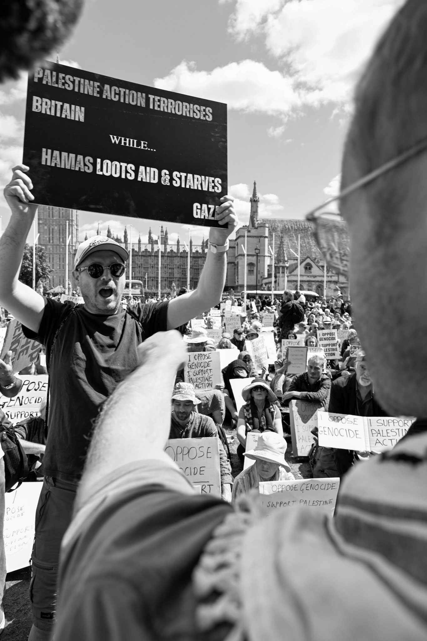 Hundreds of supporters of proscribed terrorist group Palestine Action were arrested on Parliament Square