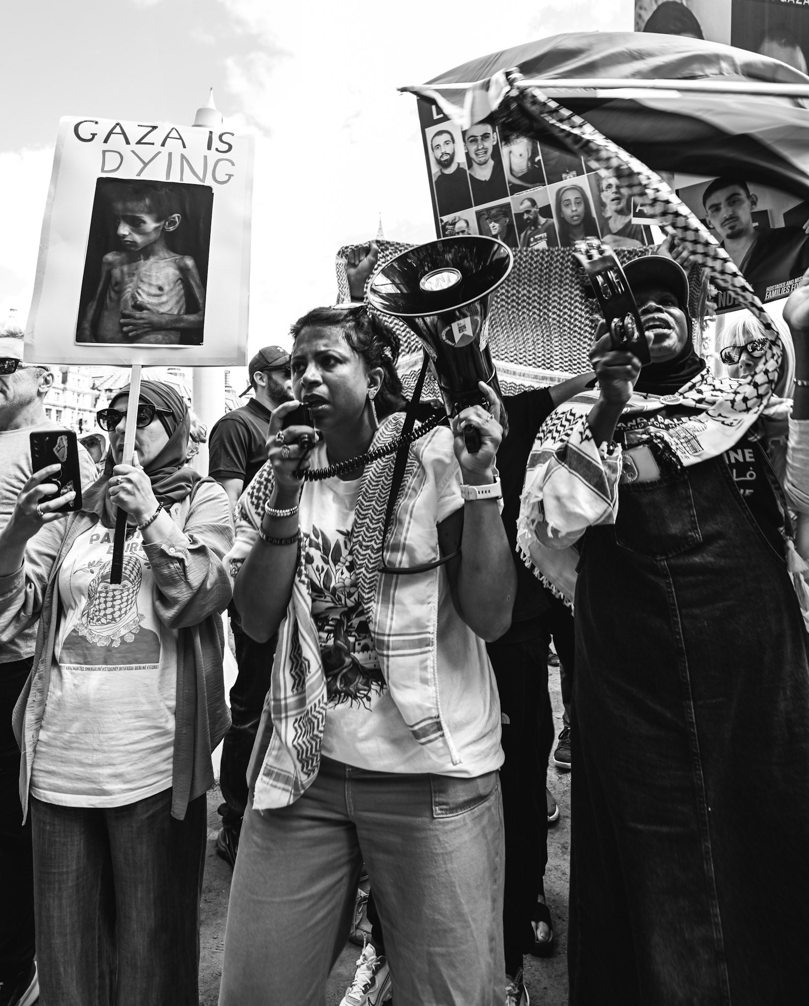 Hundreds of activists gathered to support the proscribed terrorist group Palestine Action. Police arrested any person supporting the group resulted in mass arrests.