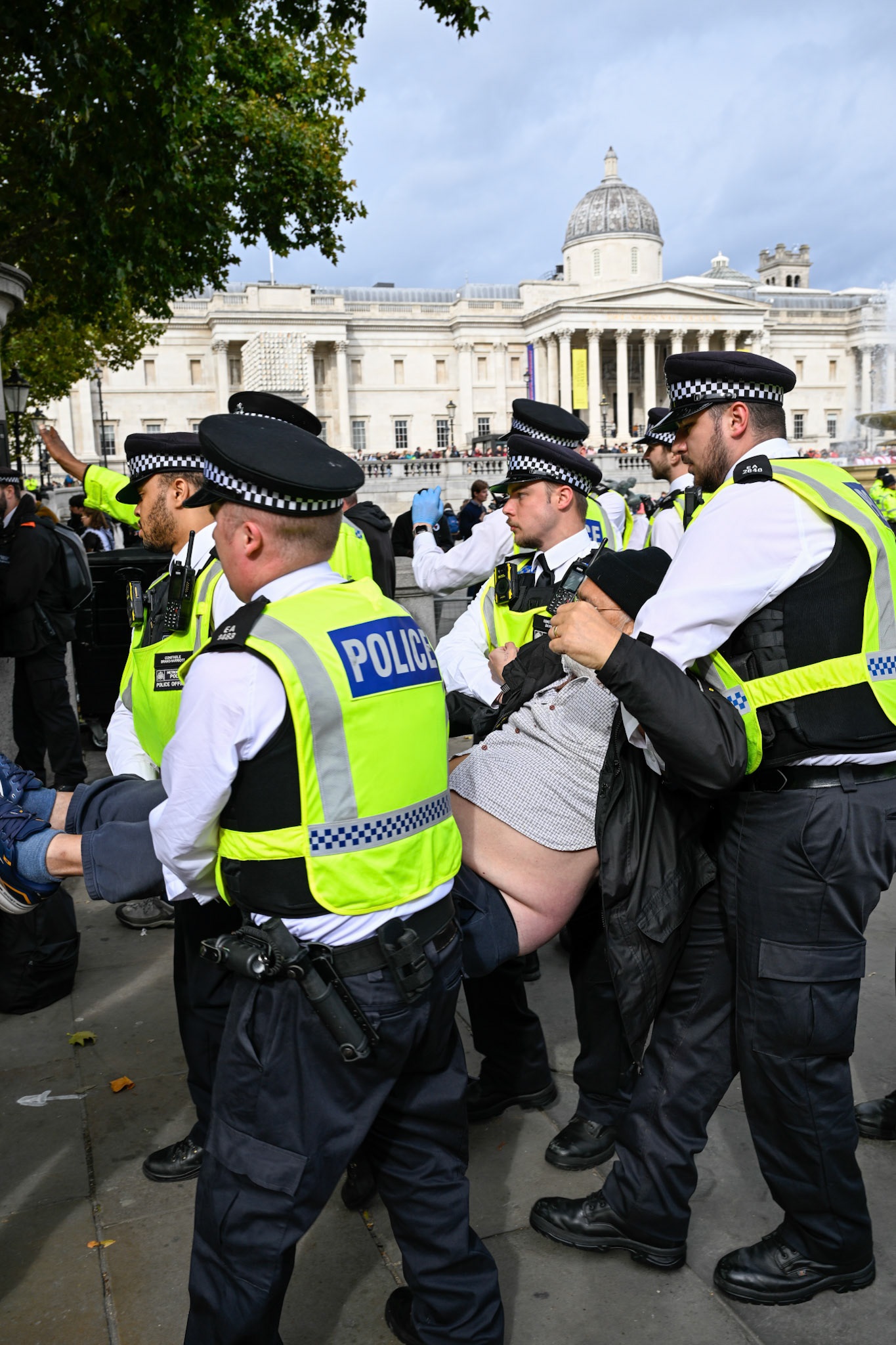 London, UK, 4th October 2025: Defend our juries organise a protest aimed at overturning the ban on Palestine Action, Monkey Butler Images / Alamy Live News