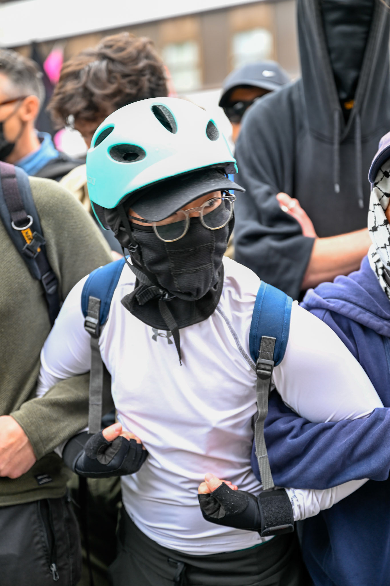 London, UK, 2nd August 2025, Protest outisde of the Thistle Hotel Barbican supporting migrant residents and challenging a counter protest