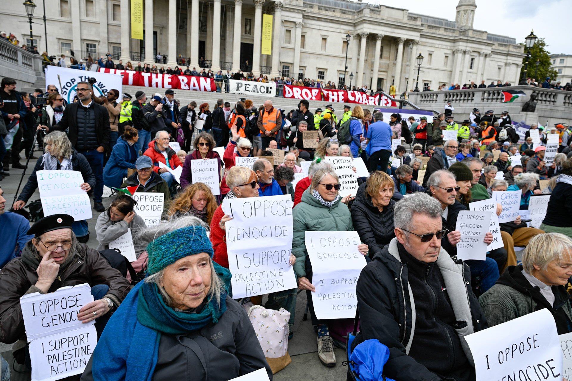 London, UK, 4th October 2025: Defend our juries organise a protest aimed at overturning the ban on Palestine Action, Monkey Butler Images / Alamy Live News