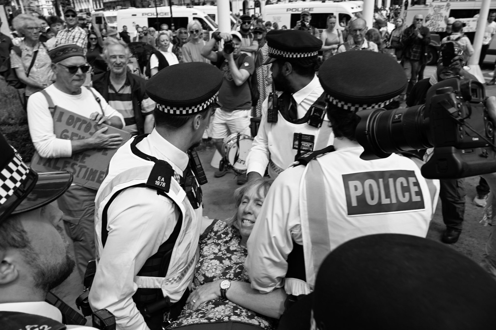 Hundreds of supporters of proscribed terrorist group Palestine Action were arrested on Parliament Square