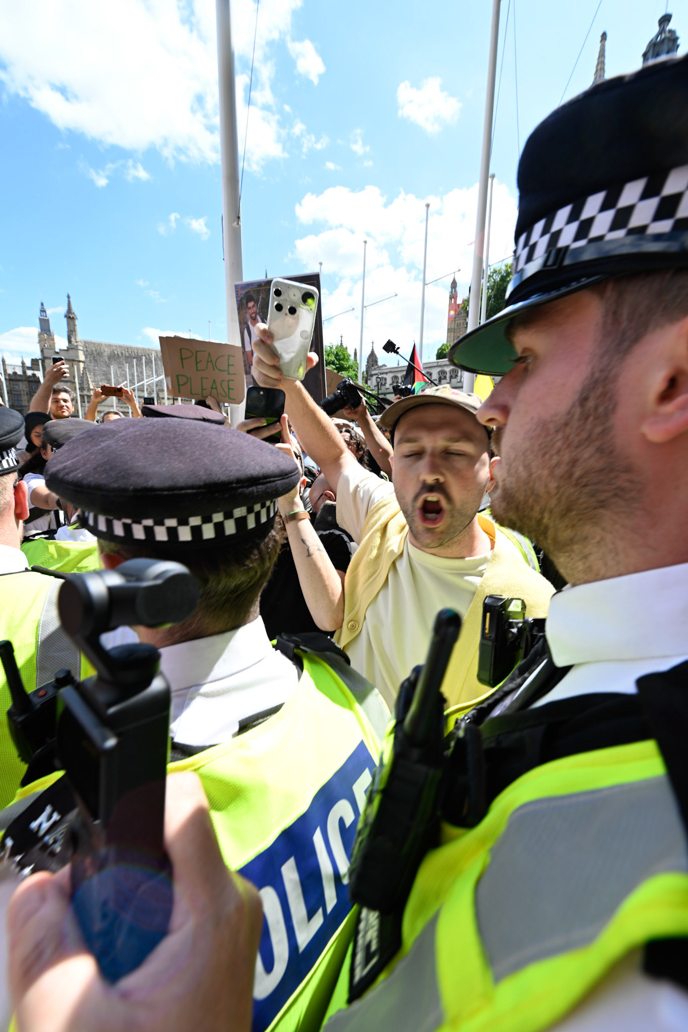 Hundreds of activists gathered to support the proscribed terrorist group Palestine Action. Police arrested any person supporting the group resulted in mass arrests.