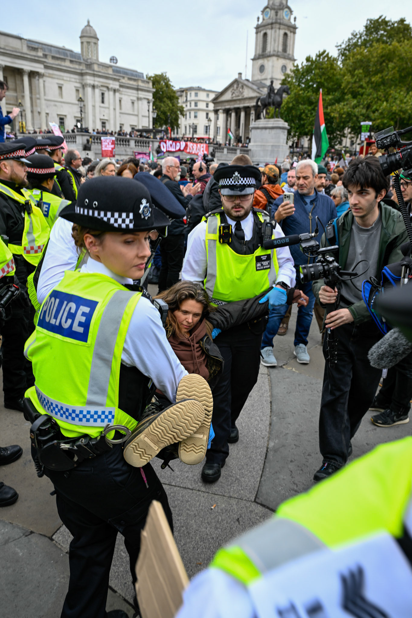 London, UK, 4th October 2025: Defend our juries organise a protest aimed at overturning the ban on Palestine Action, Monkey Butler Images / Alamy Live News