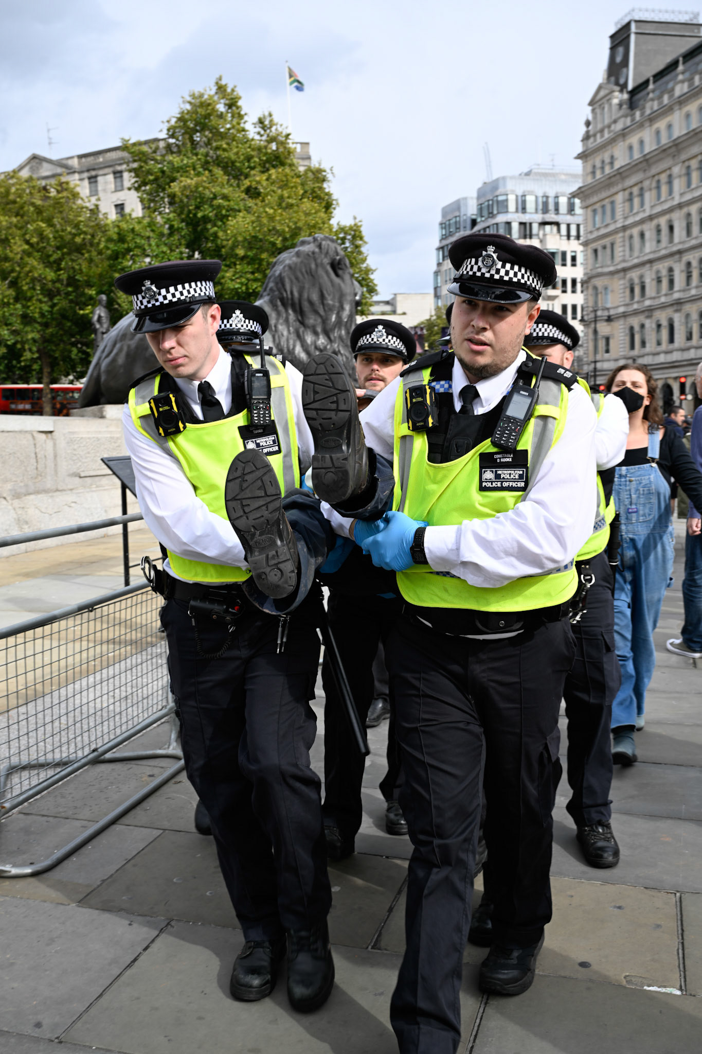 London, UK, 4th October 2025: Defend our juries organise a protest aimed at overturning the ban on Palestine Action, Monkey Butler Images / Alamy Live News