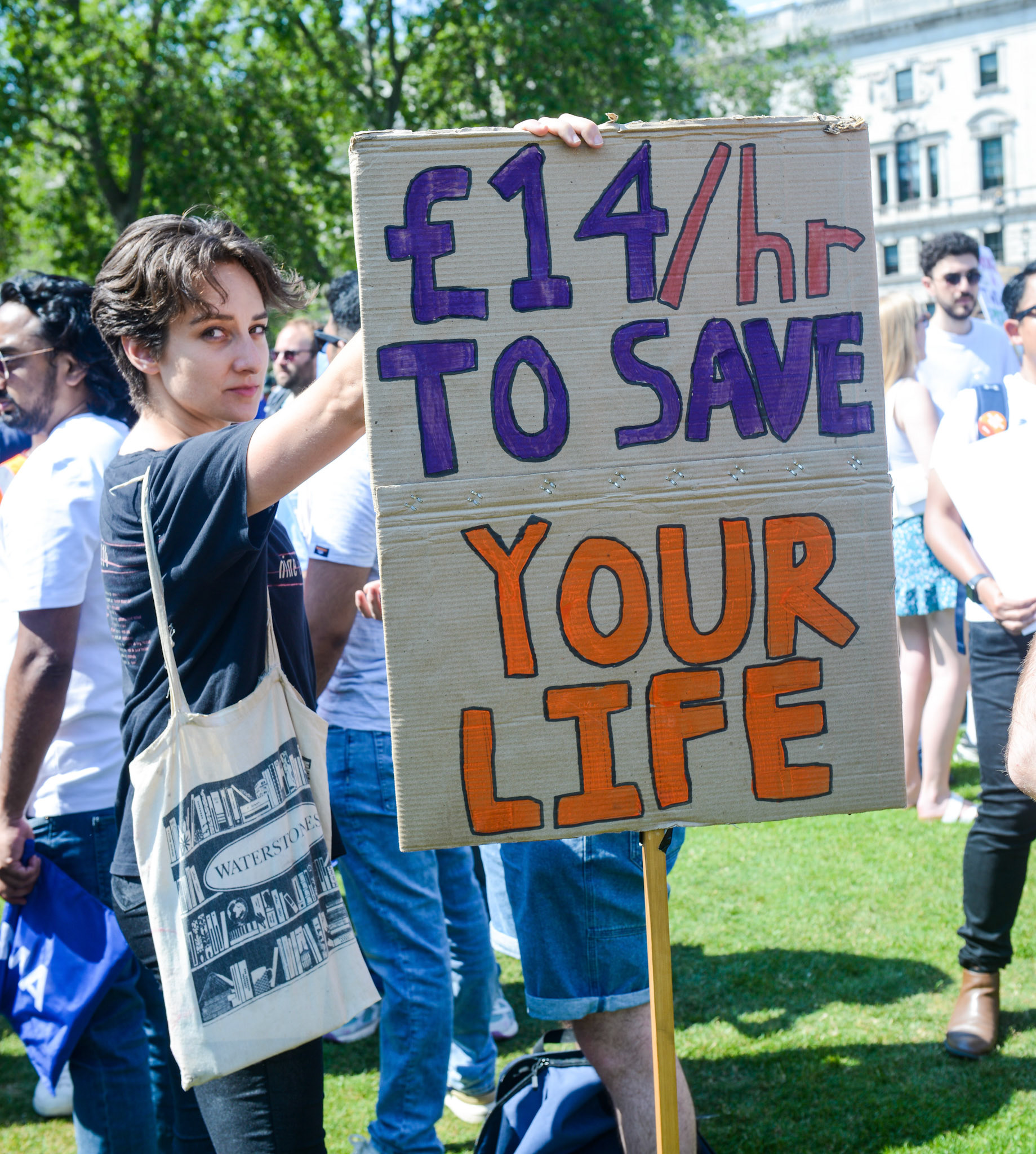 Striking Junior Doctors March in London to Parliament Square over fair pay demands 16/06/23