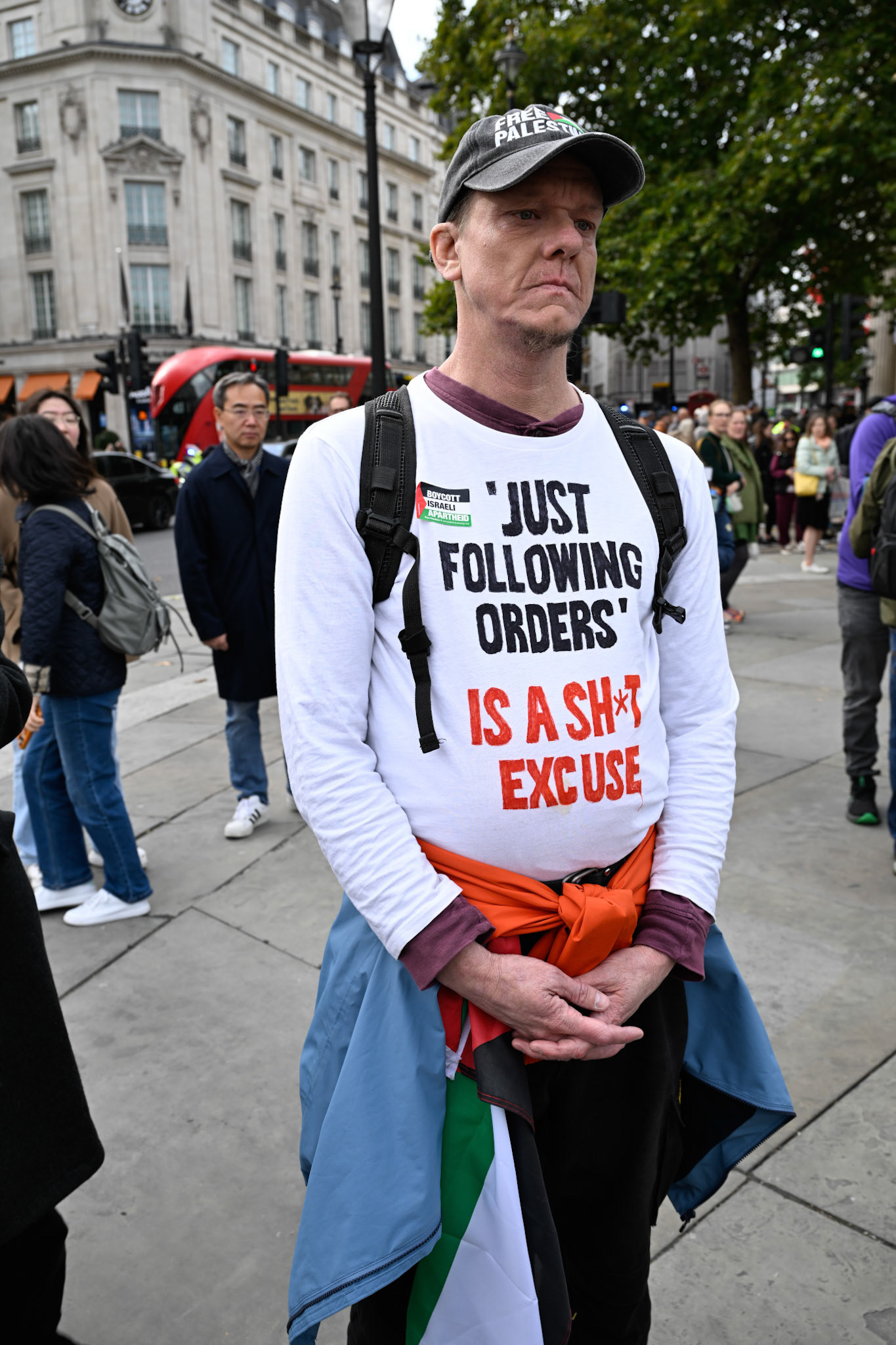 London, UK, 4th October 2025: Defend our juries organise a protest aimed at overturning the ban on Palestine Action, Monkey Butler Images / Alamy Live News