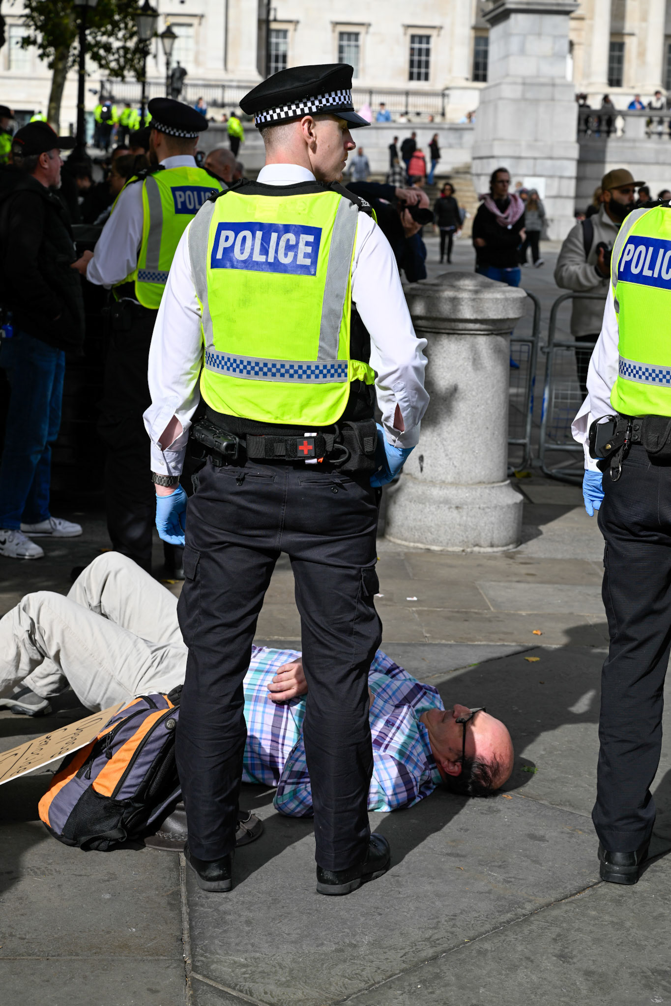 London, UK, 4th October 2025: Defend our juries organise a protest aimed at overturning the ban on Palestine Action, Monkey Butler Images / Alamy Live News