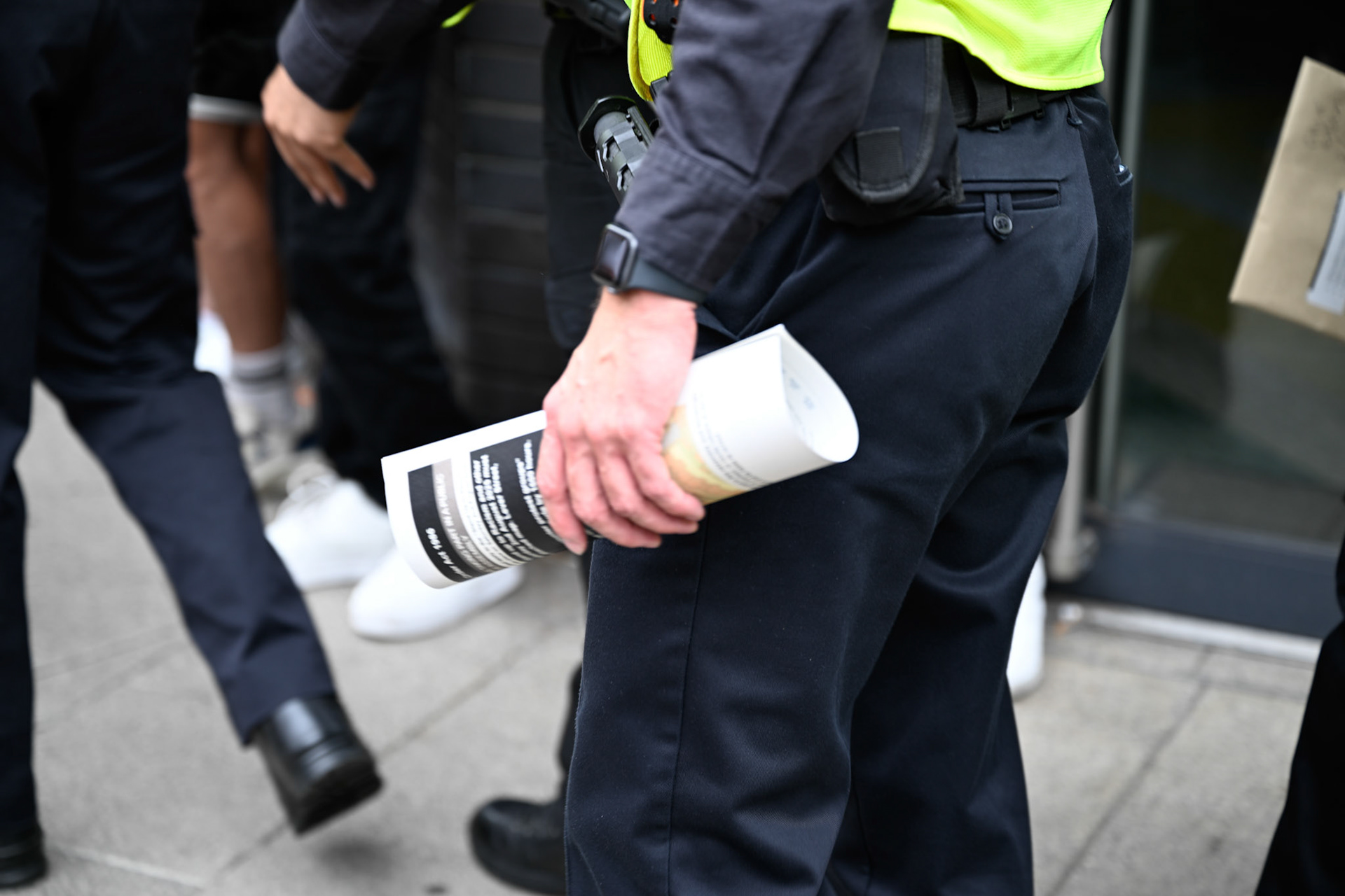 London, UK, 2nd August 2025, Protest outisde of the Thistle Hotel Barbican supporting migrant residents and challenging a counter protest
